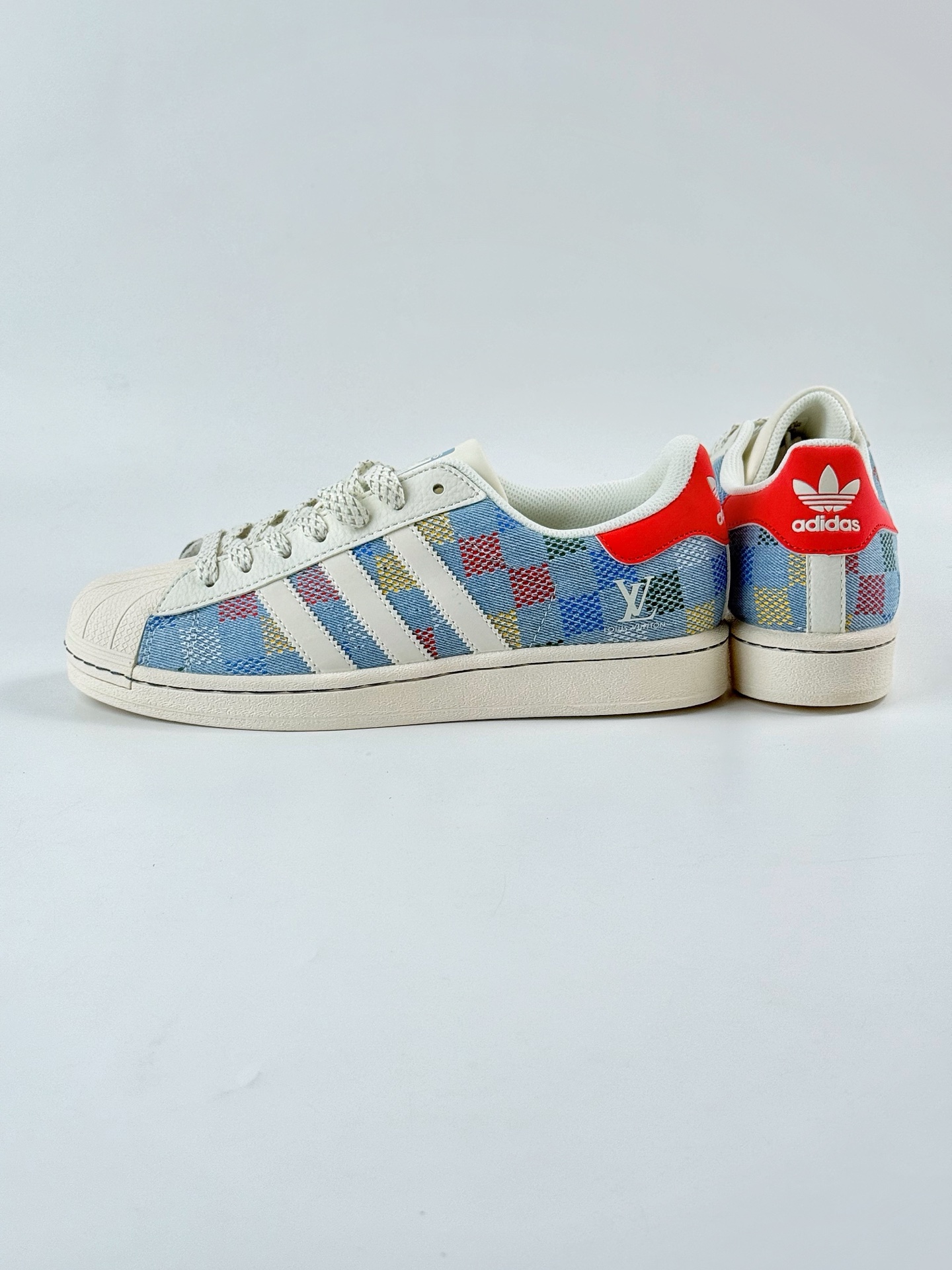AD Originals Superstar x Louis Vuitton 蓝白红满天星 HS3079