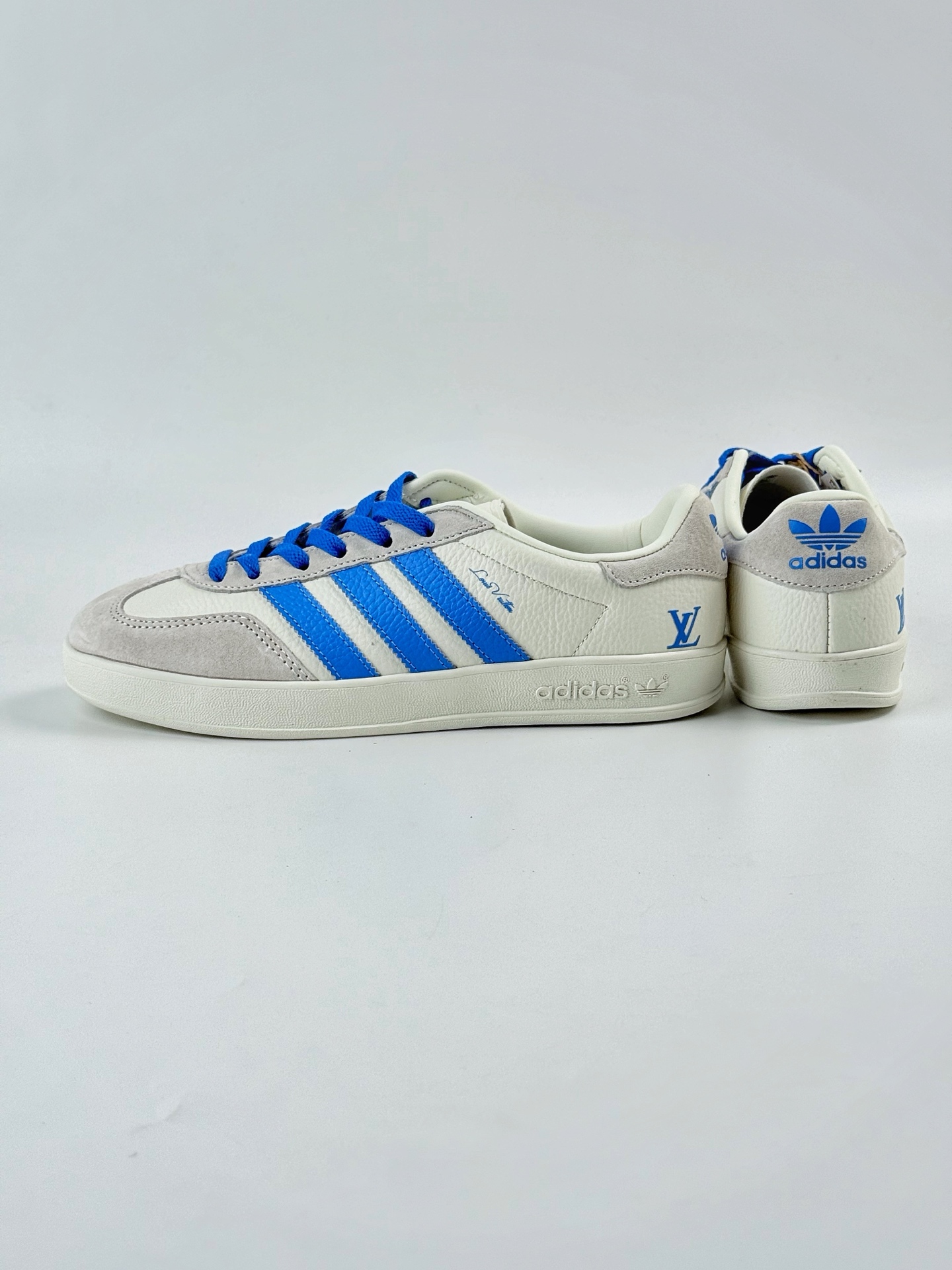 adidas Originals Gazelle INdoor x Louis Vuitton 三叶草休闲防滑耐磨低帮板鞋 DD6605