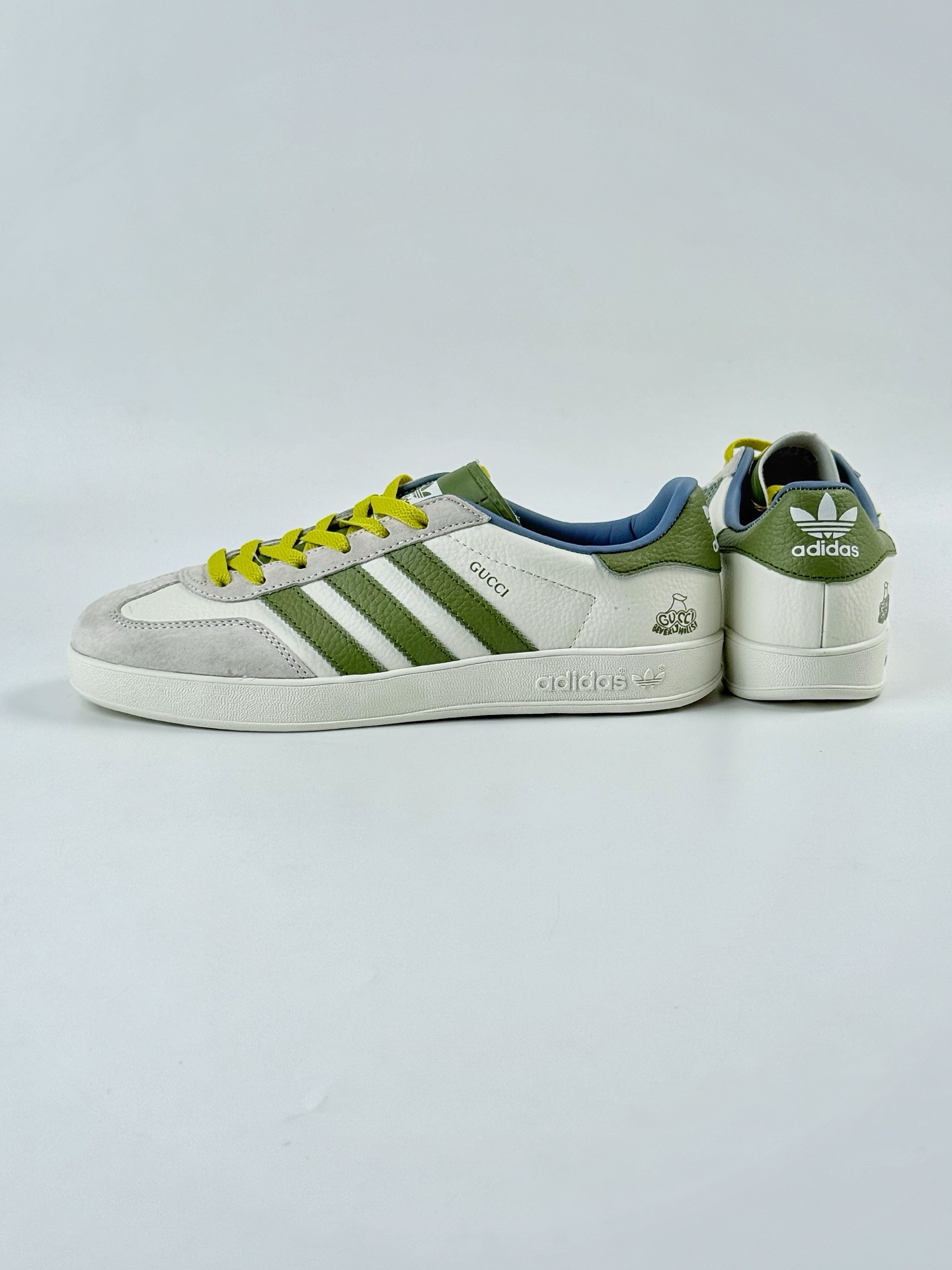 adidas Originals Gazelle INdoor x GUCCI 三叶草休闲防滑耐磨低帮板鞋 DD6607