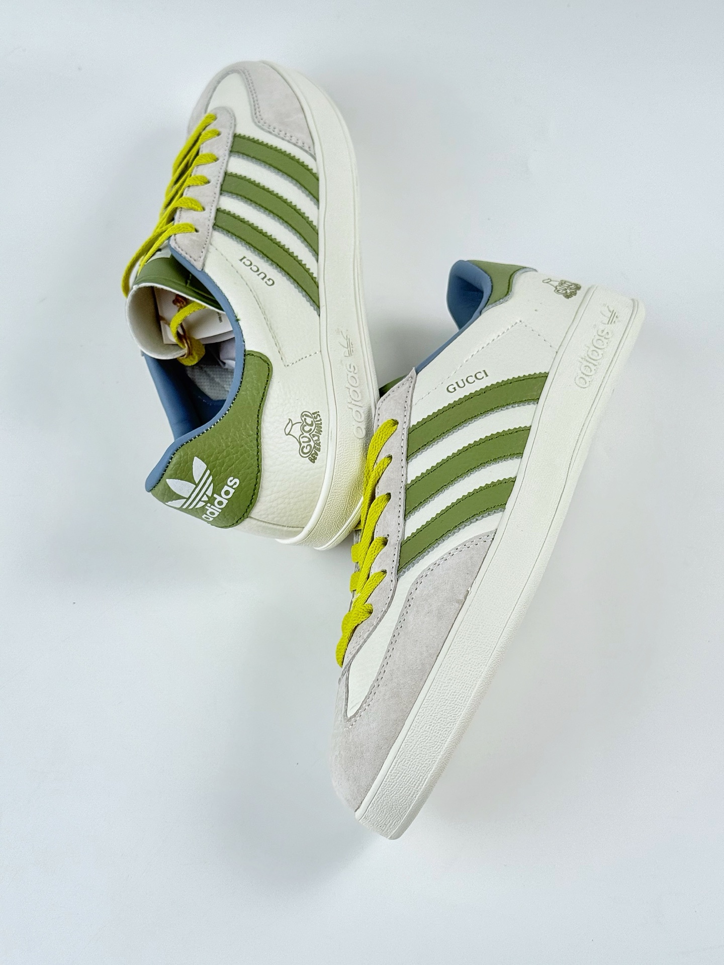 adidas Originals Gazelle INdoor x GUCCI 三叶草休闲防滑耐磨低帮板鞋 DD6607