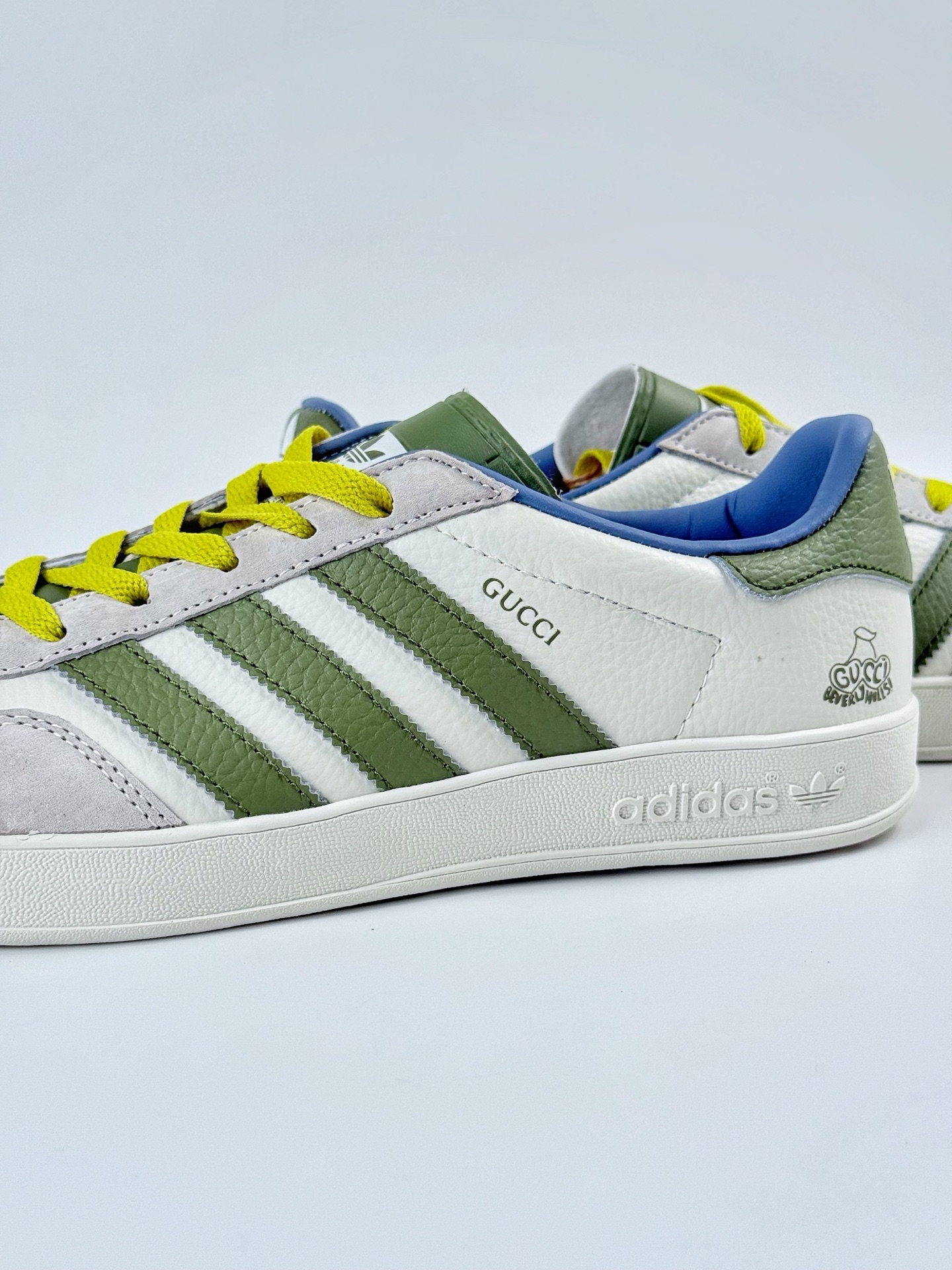 adidas Originals Gazelle INdoor x GUCCI 三叶草休闲防滑耐磨低帮板鞋 DD6607