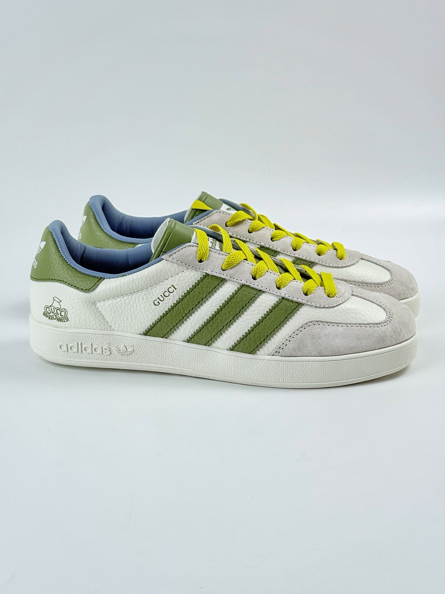 adidas Originals Gazelle INdoor x GUCCI 三叶草休闲防滑耐磨低帮板鞋 DD6607