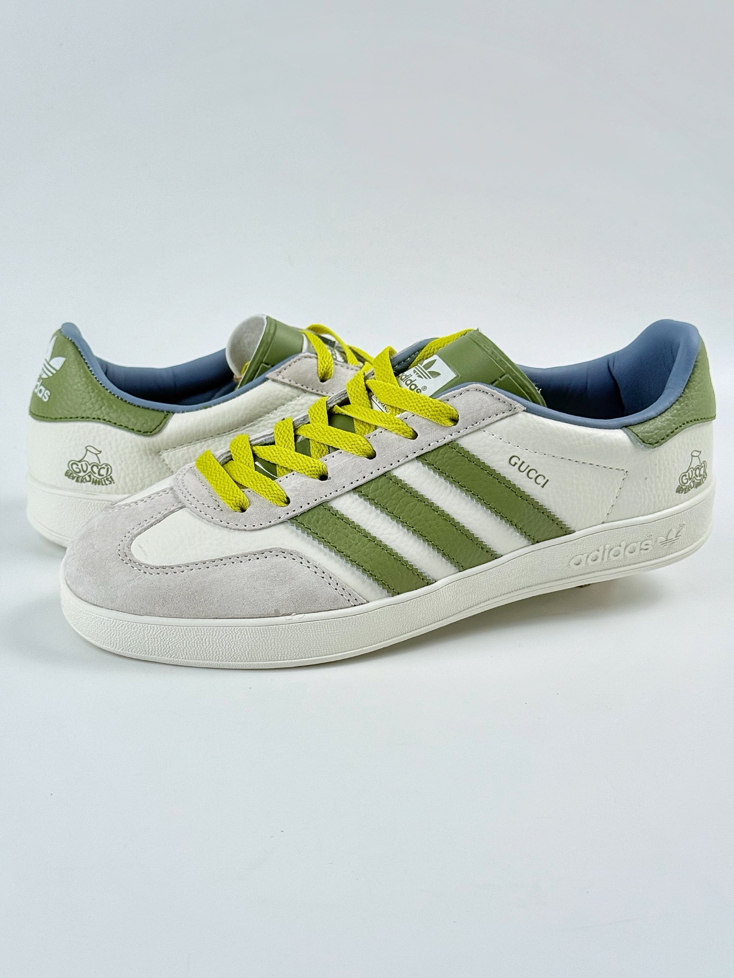 adidas Originals Gazelle INdoor x GUCCI 三叶草休闲防滑耐磨低帮板鞋 DD6607