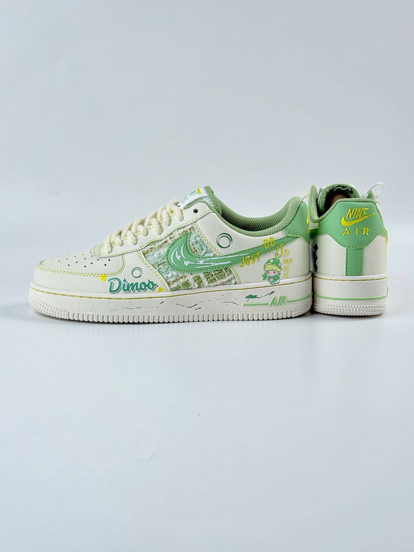 Nike Air Force 1 Low 07 x Just Do It 白绿 FJ7740-110