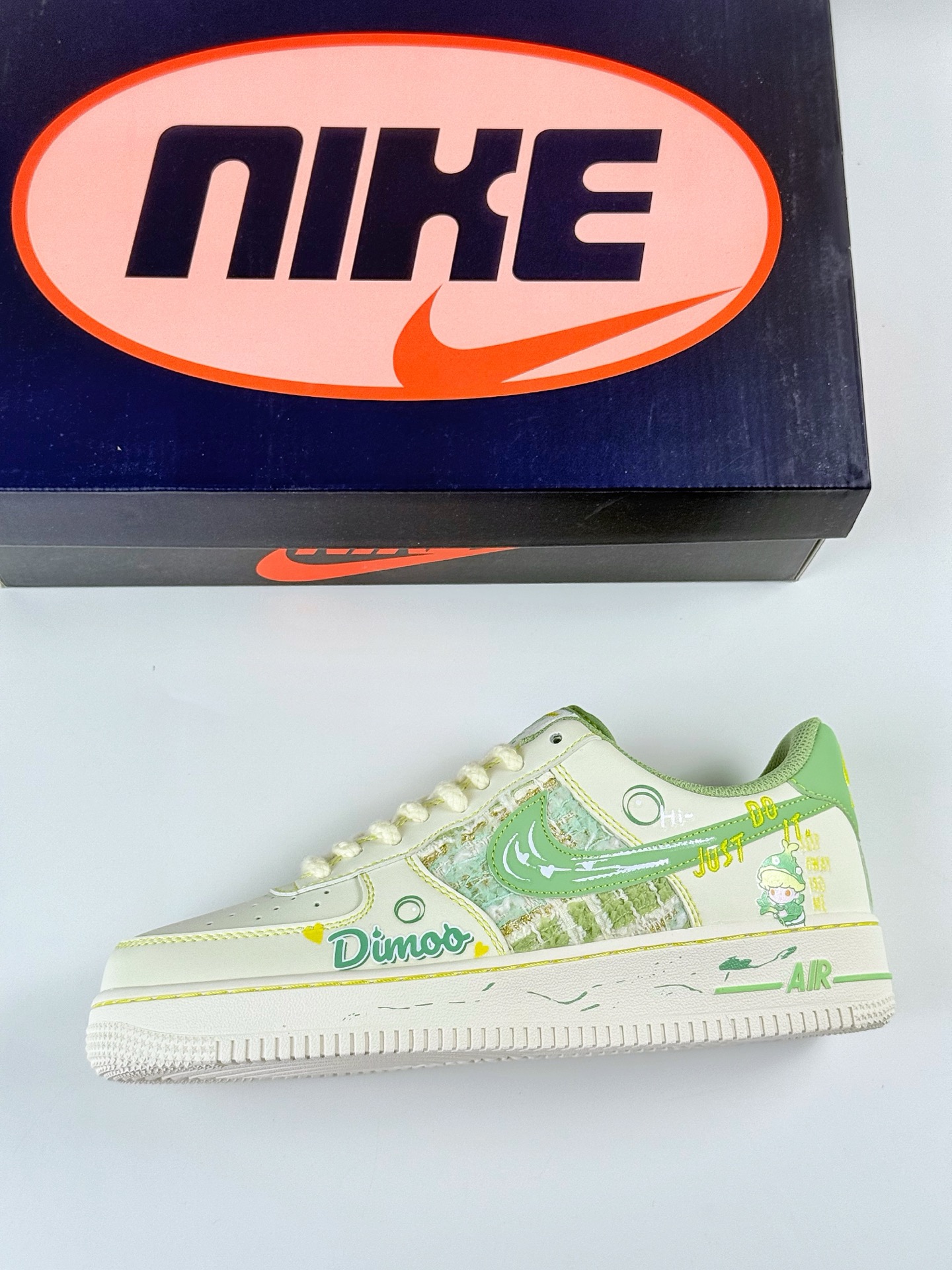 Nike Air Force 1 Low 07 x Just Do It 白绿 FJ7740-110