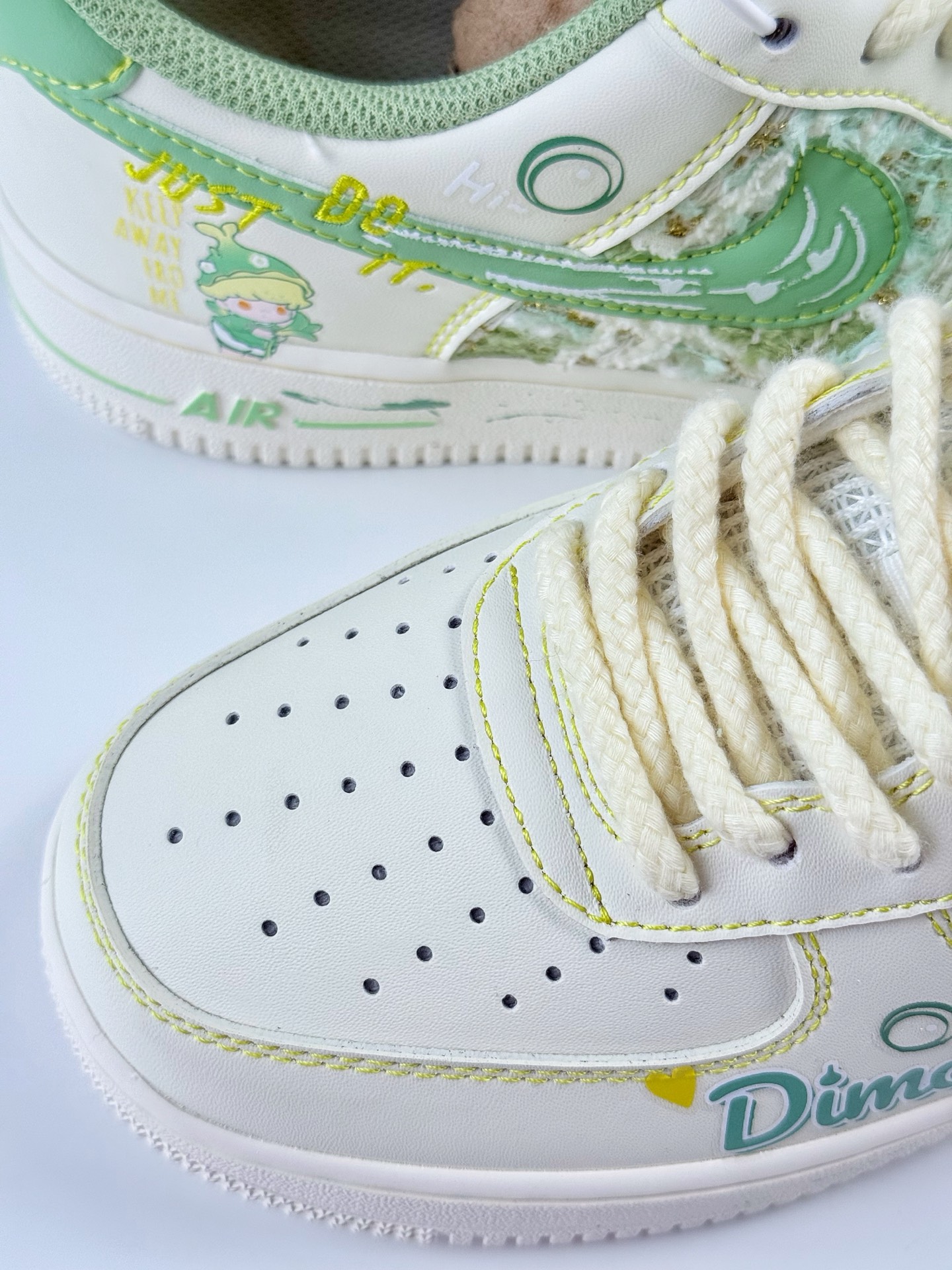Nike Air Force 1 Low 07 x Just Do It 白绿 FJ7740-110