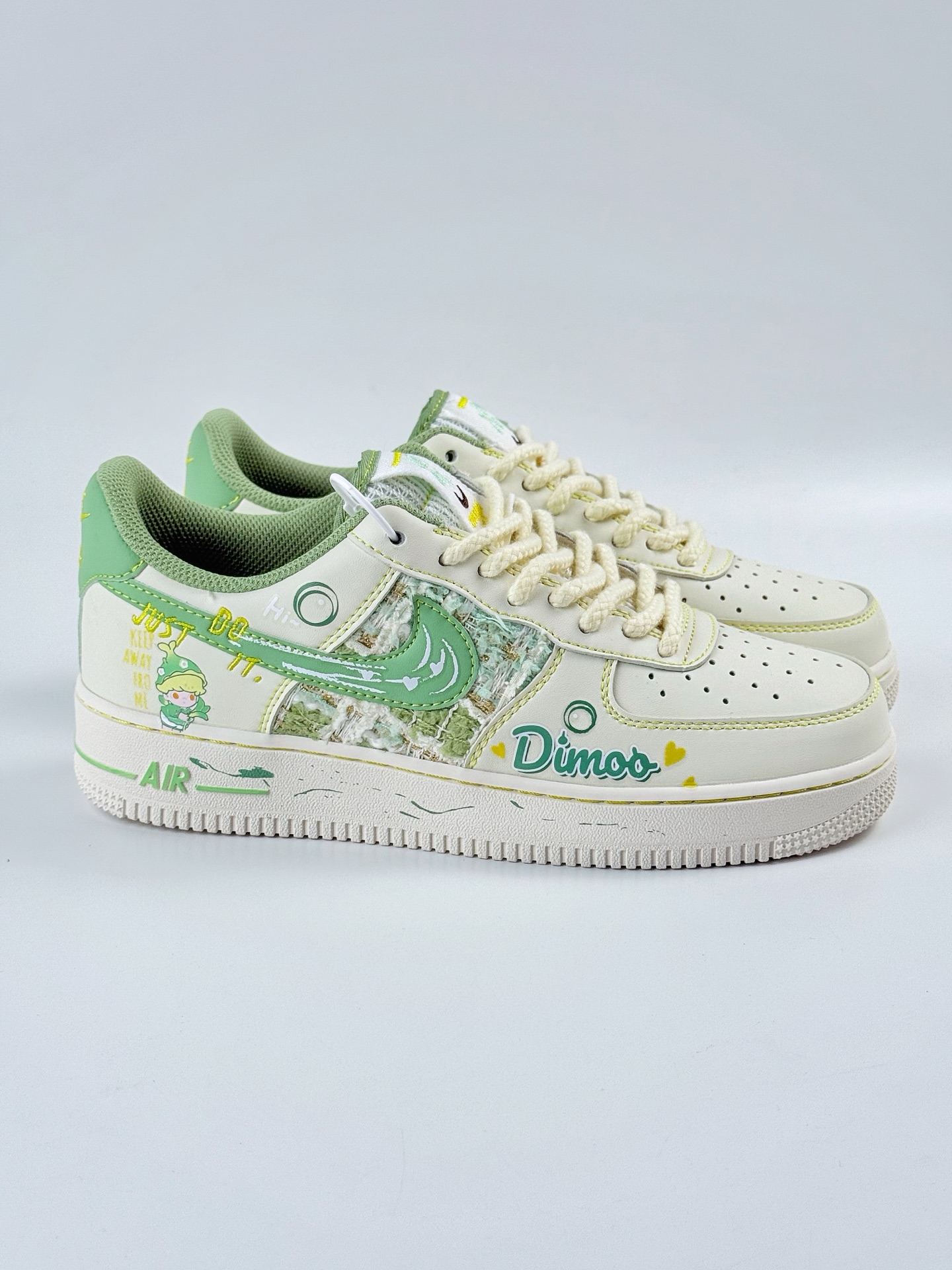 Nike Air Force 1 Low 07 x Just Do It 白绿 FJ7740-110
