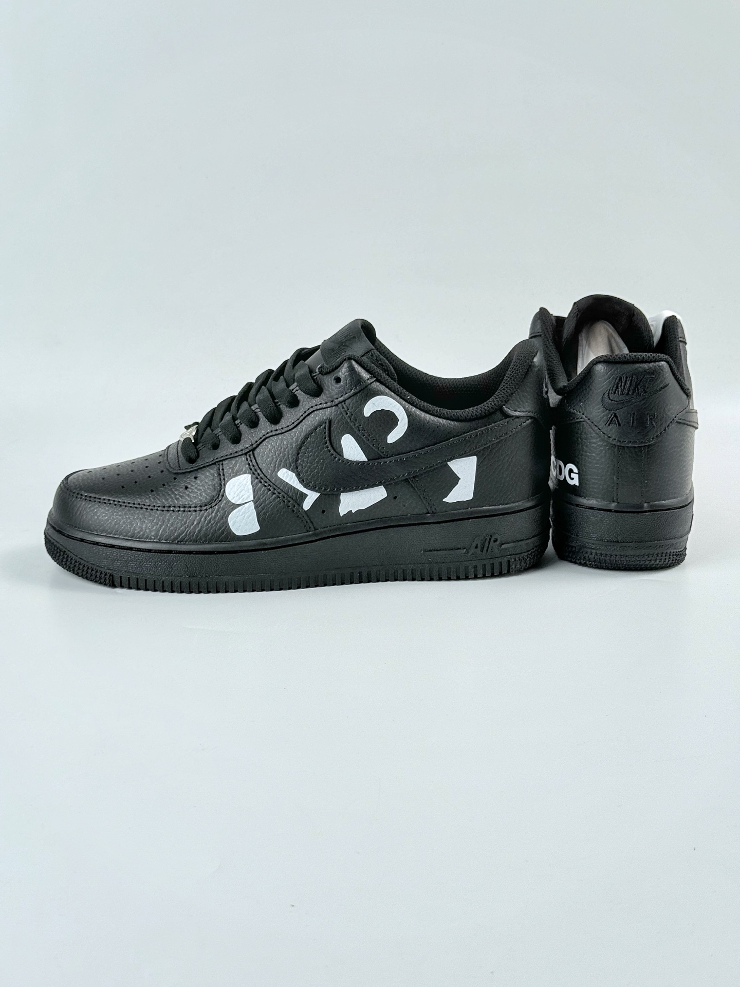 Black COMME des GARCONS x Nike Air Force 1 LOW 黑色 IB9949-001