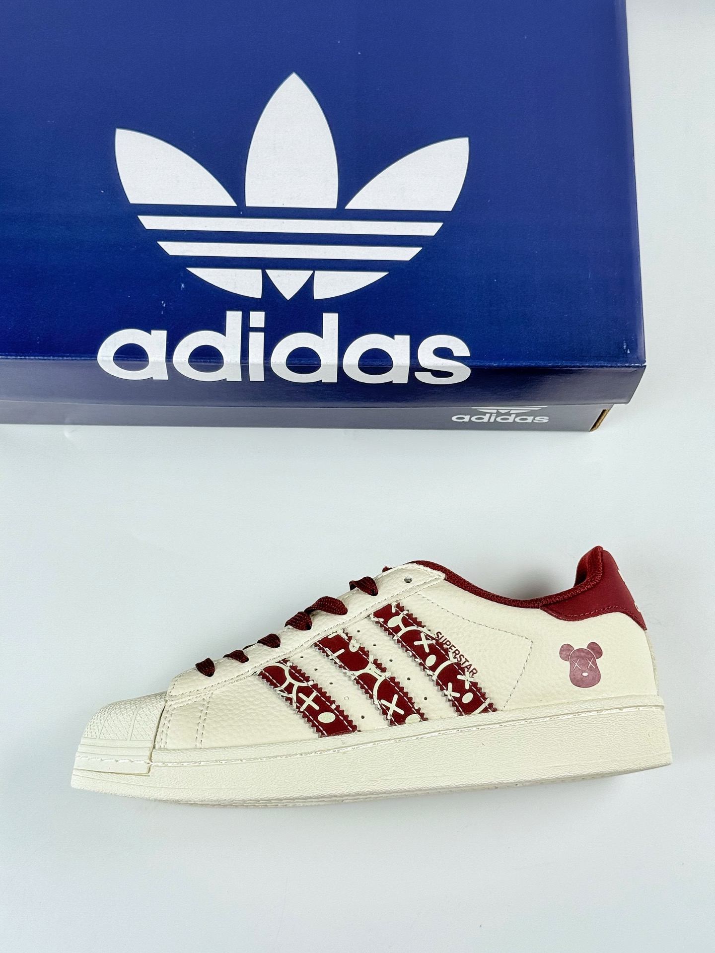 220 AD Originals Superstar 小熊 白酒红 AD8011
