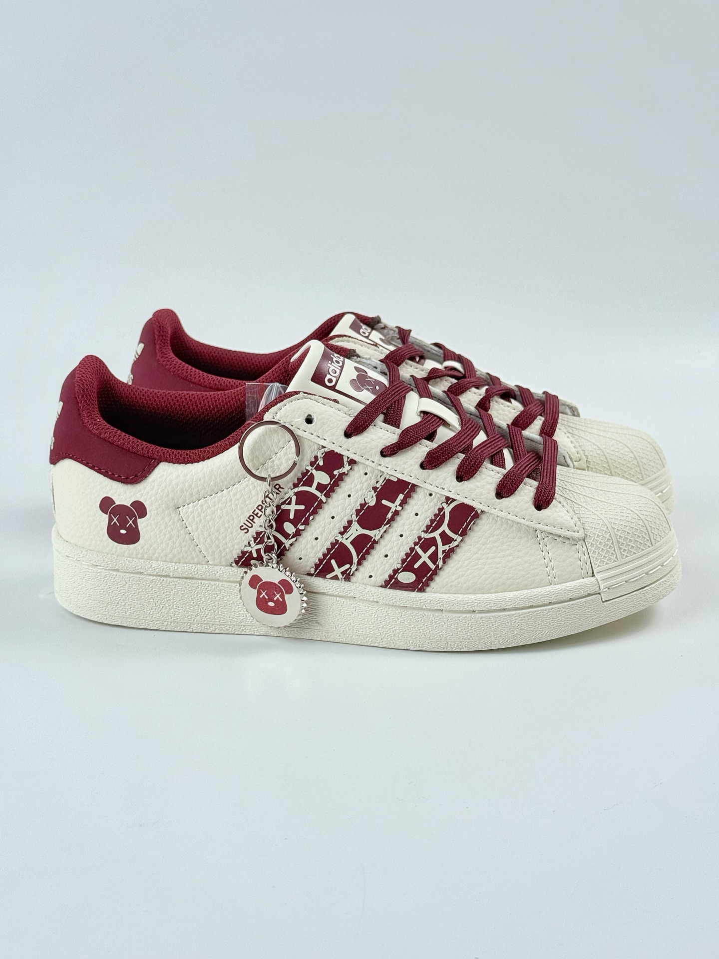 220 AD Originals Superstar 小熊 白酒红 AD8011