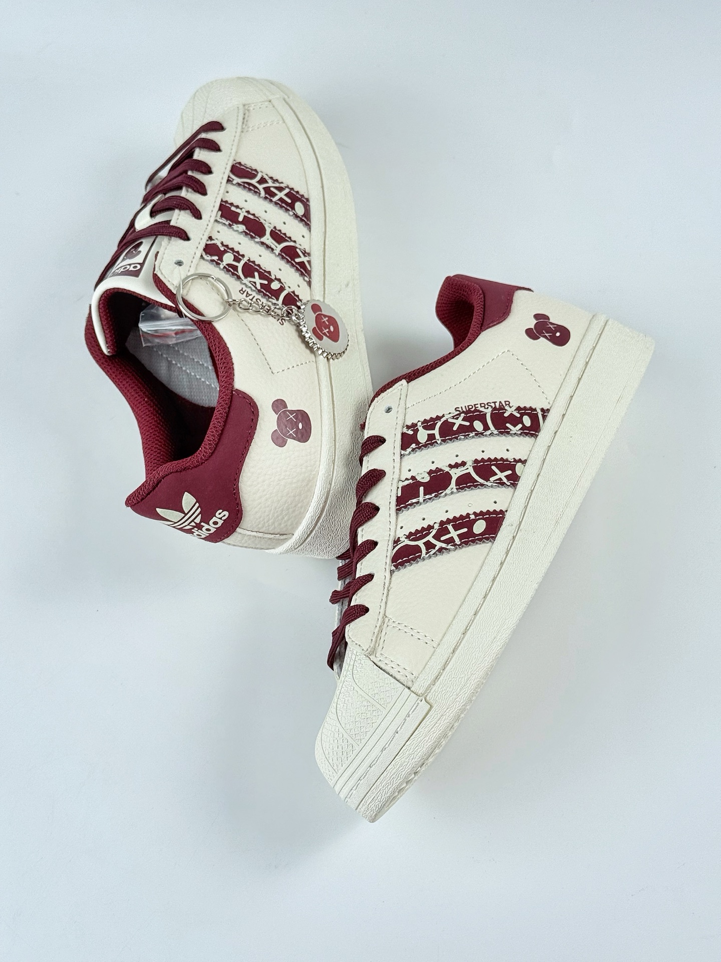 220 AD Originals Superstar 小熊 白酒红 AD8011
