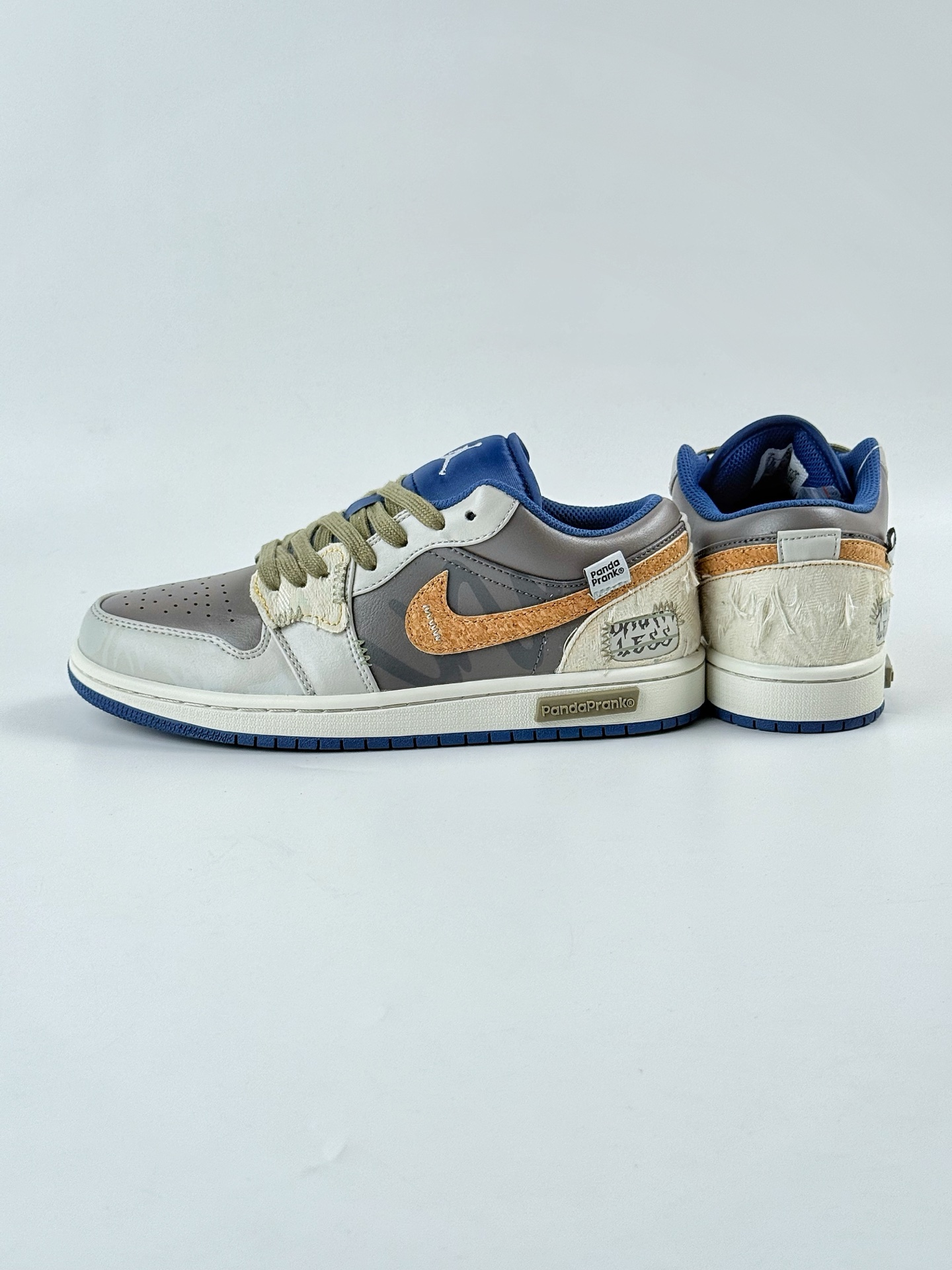 Air Jordan 1 Retro Low 熊猫恶作剧 拓荒骑士 荒无地 棕灰 553558-414