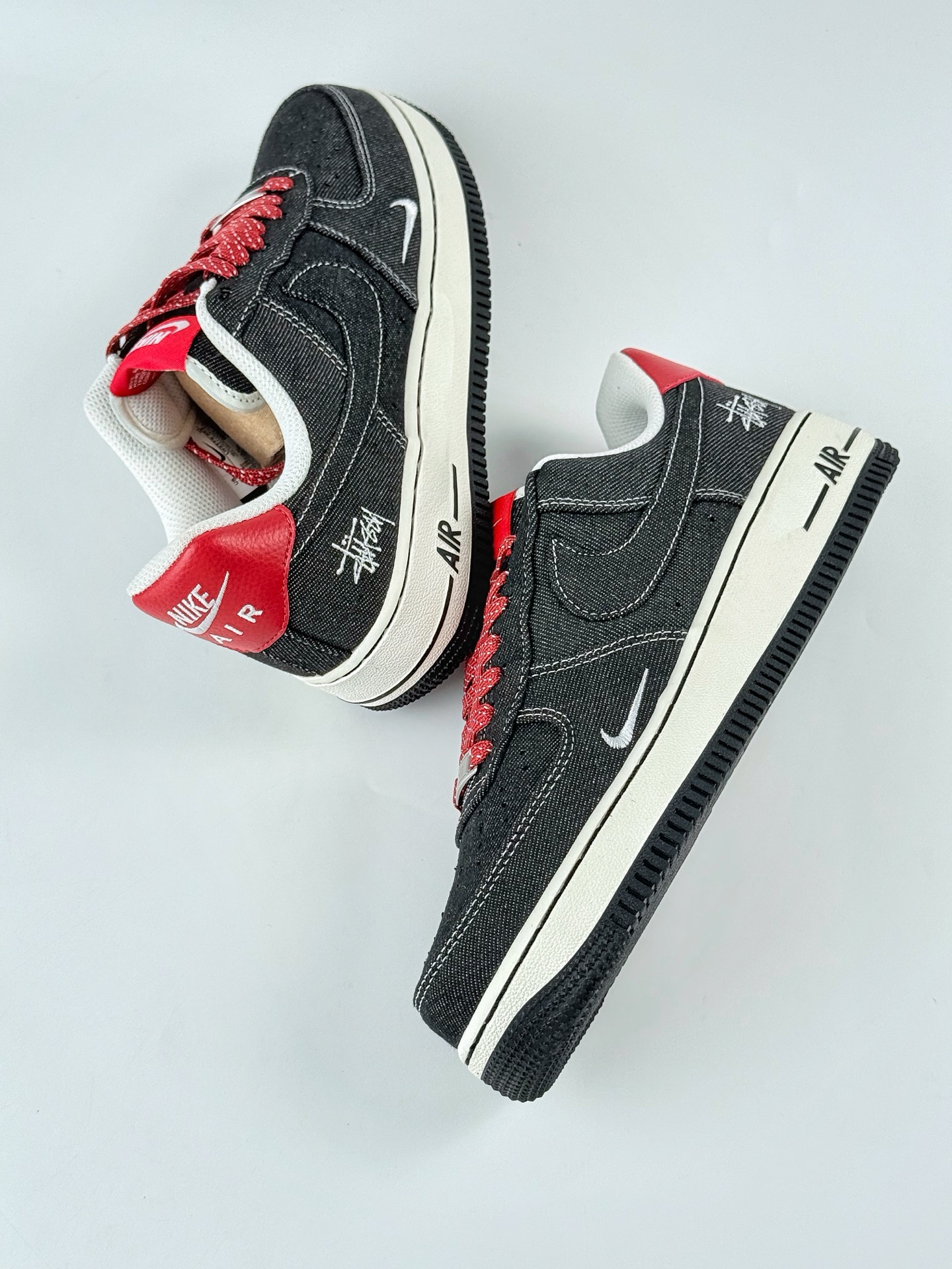 Nike Air Force 1 Low 07 x Stussy 黑红小勾满天星 LW9279-002