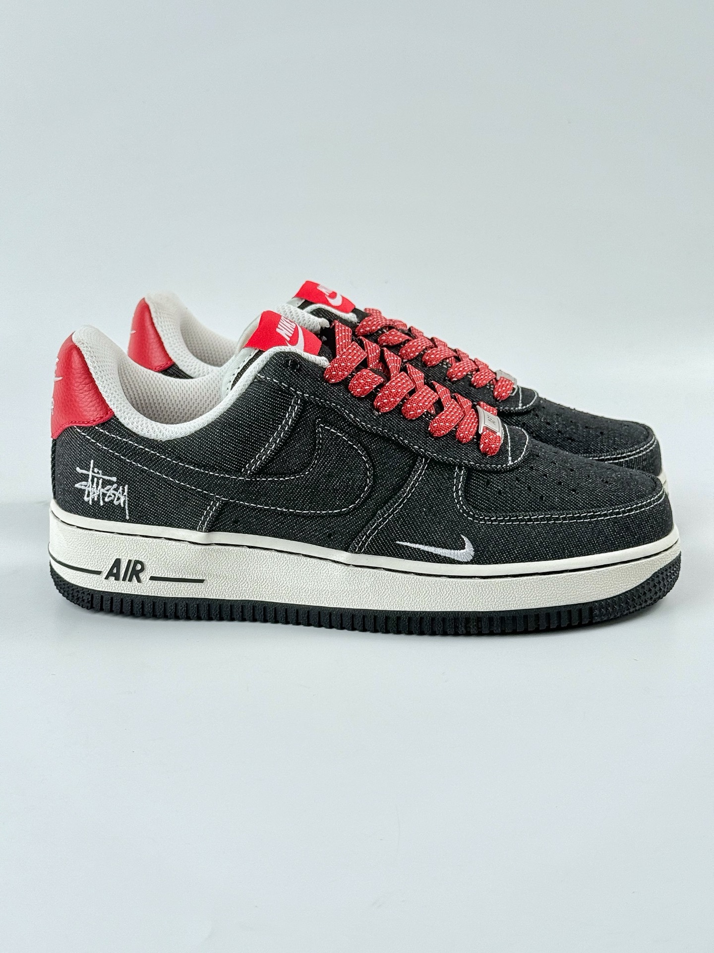 Nike Air Force 1 Low 07 x Stussy 黑红小勾满天星 LW9279-002