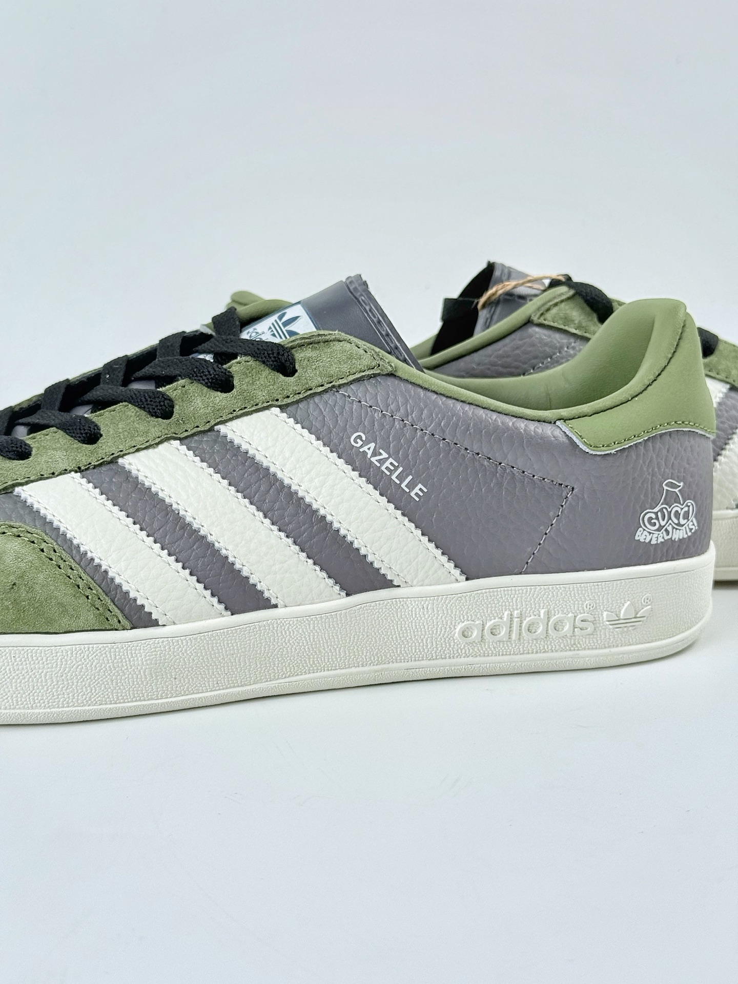 adidas Originals Gazelle INdoor x GUCCI 三叶草休闲防滑耐磨低帮板鞋  DD6608