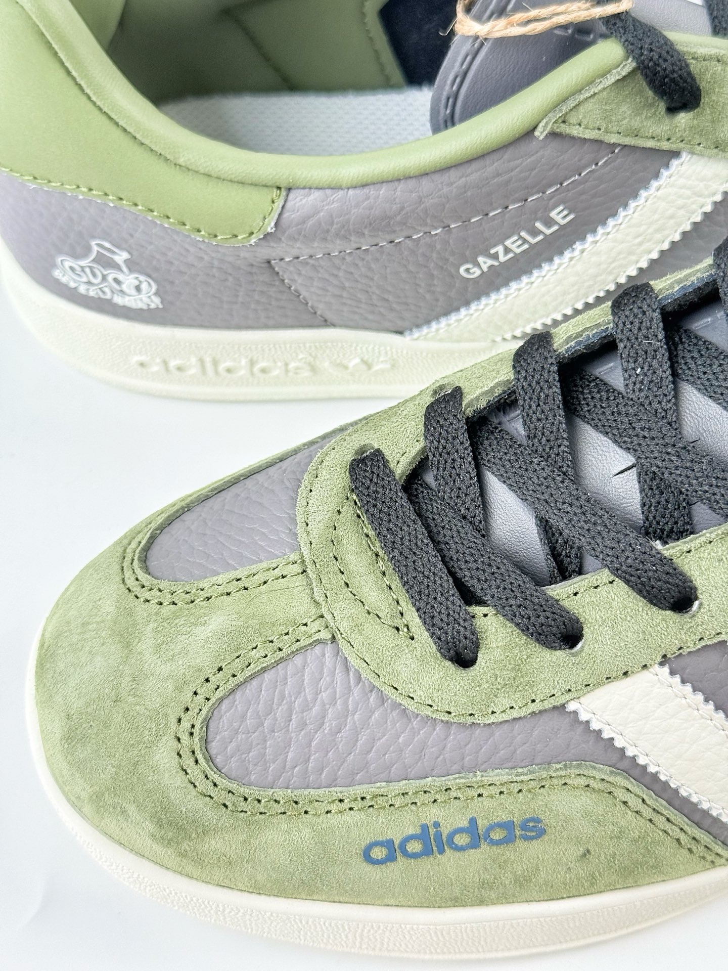 adidas Originals Gazelle INdoor x GUCCI 三叶草休闲防滑耐磨低帮板鞋  DD6608