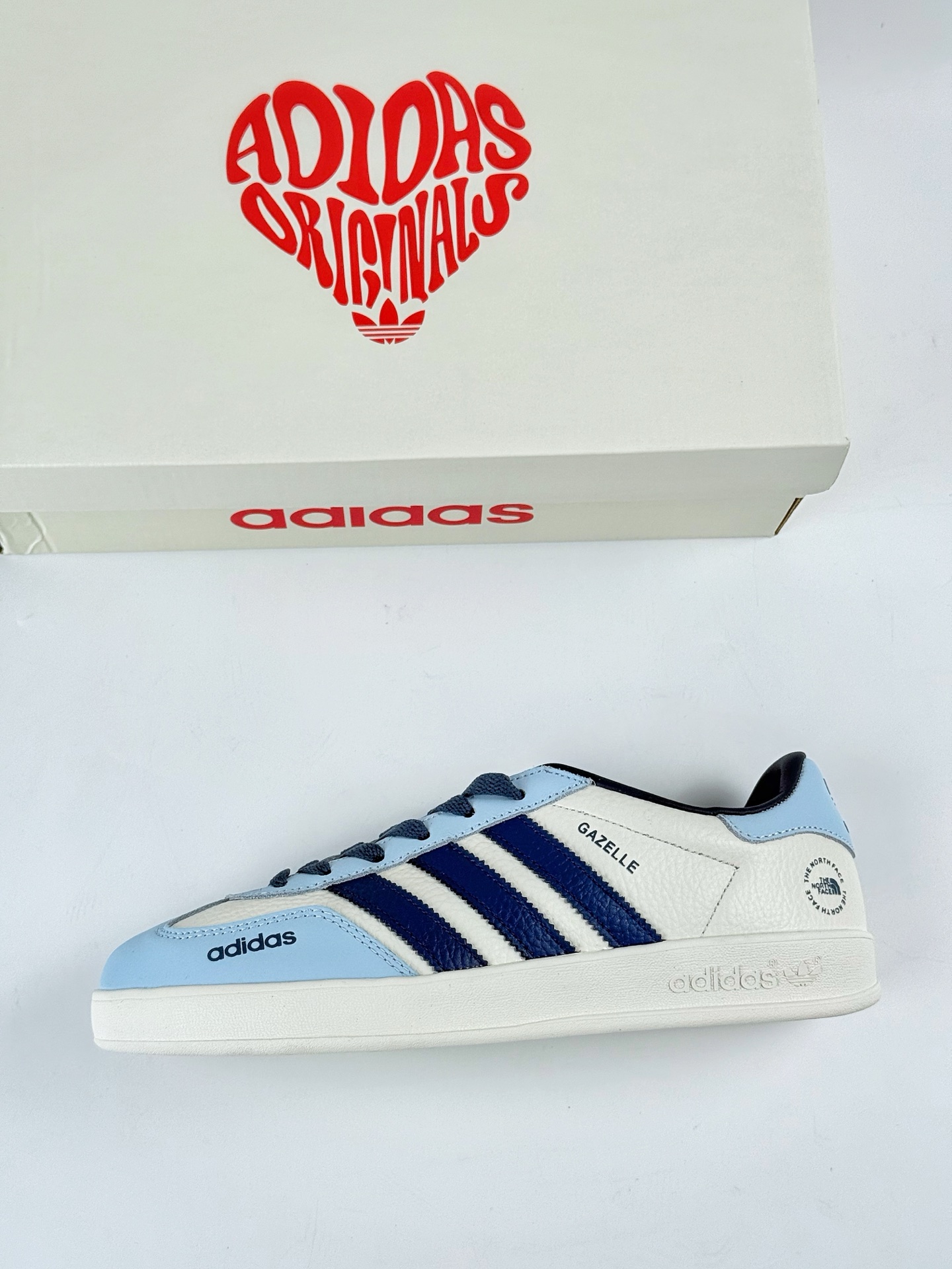 adidas Originals Gazelle INdoor x The North Face 三叶草休闲防滑耐磨低帮板鞋 DD6609