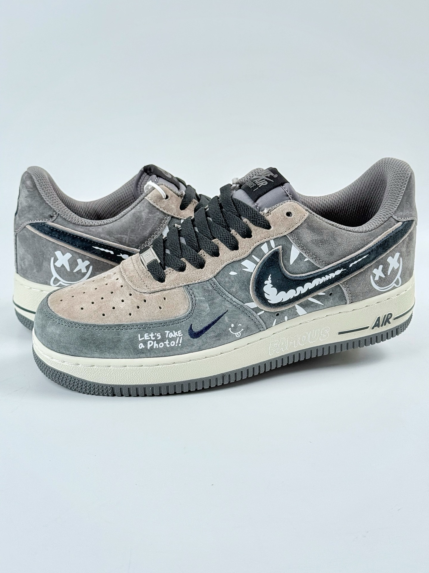 Nike Air Force 1 Low 07 x Just Do It 灰棕小勾  YD2452-808