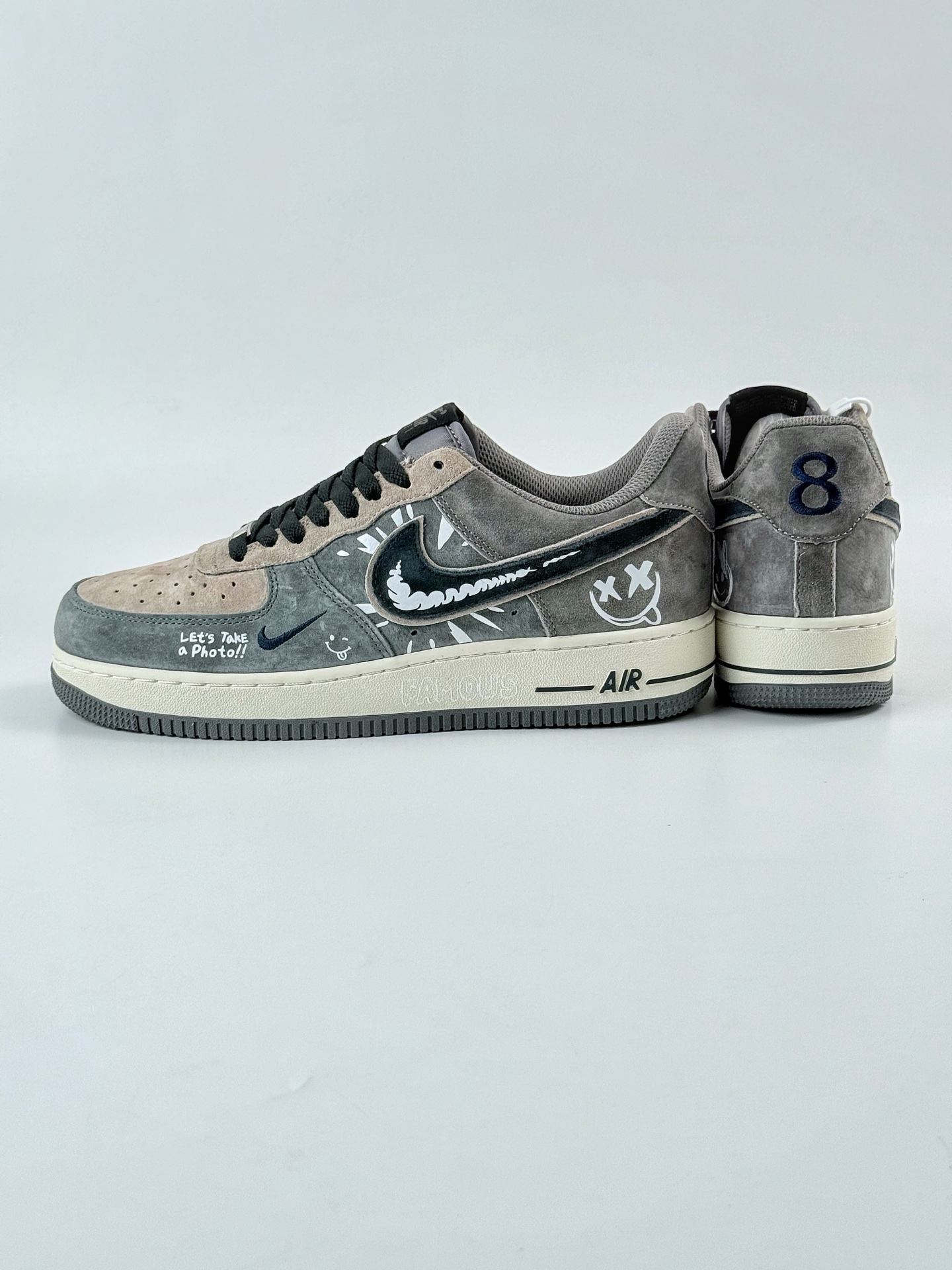 Nike Air Force 1 Low 07 x Just Do It 灰棕小勾  YD2452-808