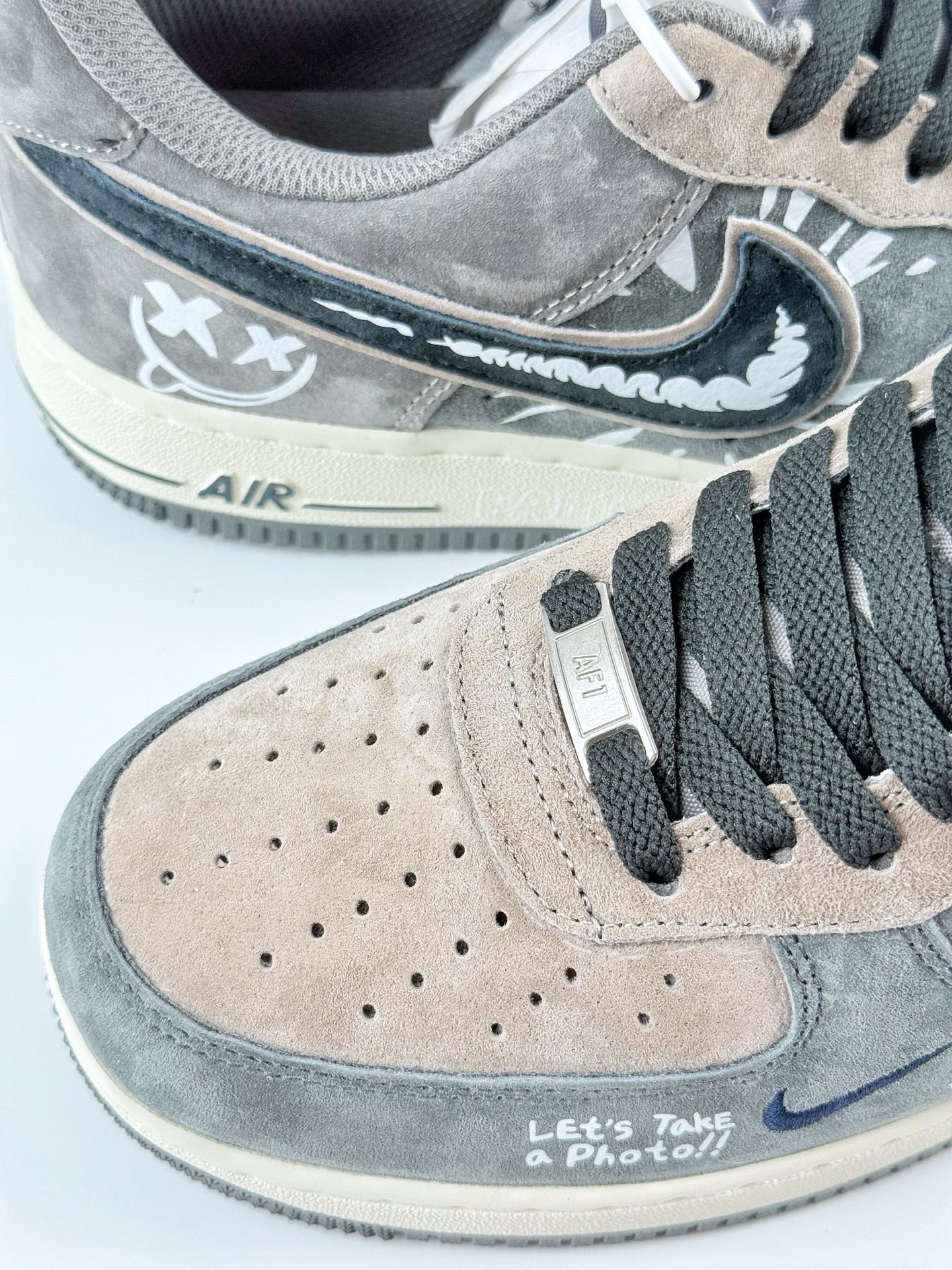 Nike Air Force 1 Low 07 x Just Do It 灰棕小勾  YD2452-808