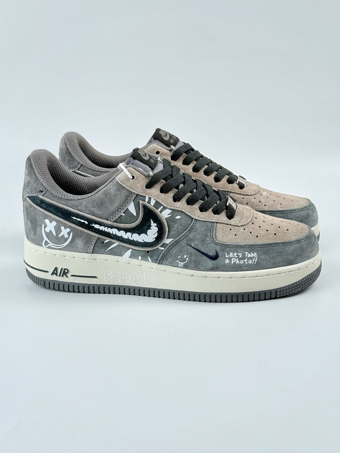 Nike Air Force 1 Low 07 x Just Do It 灰棕小勾  YD2452-808