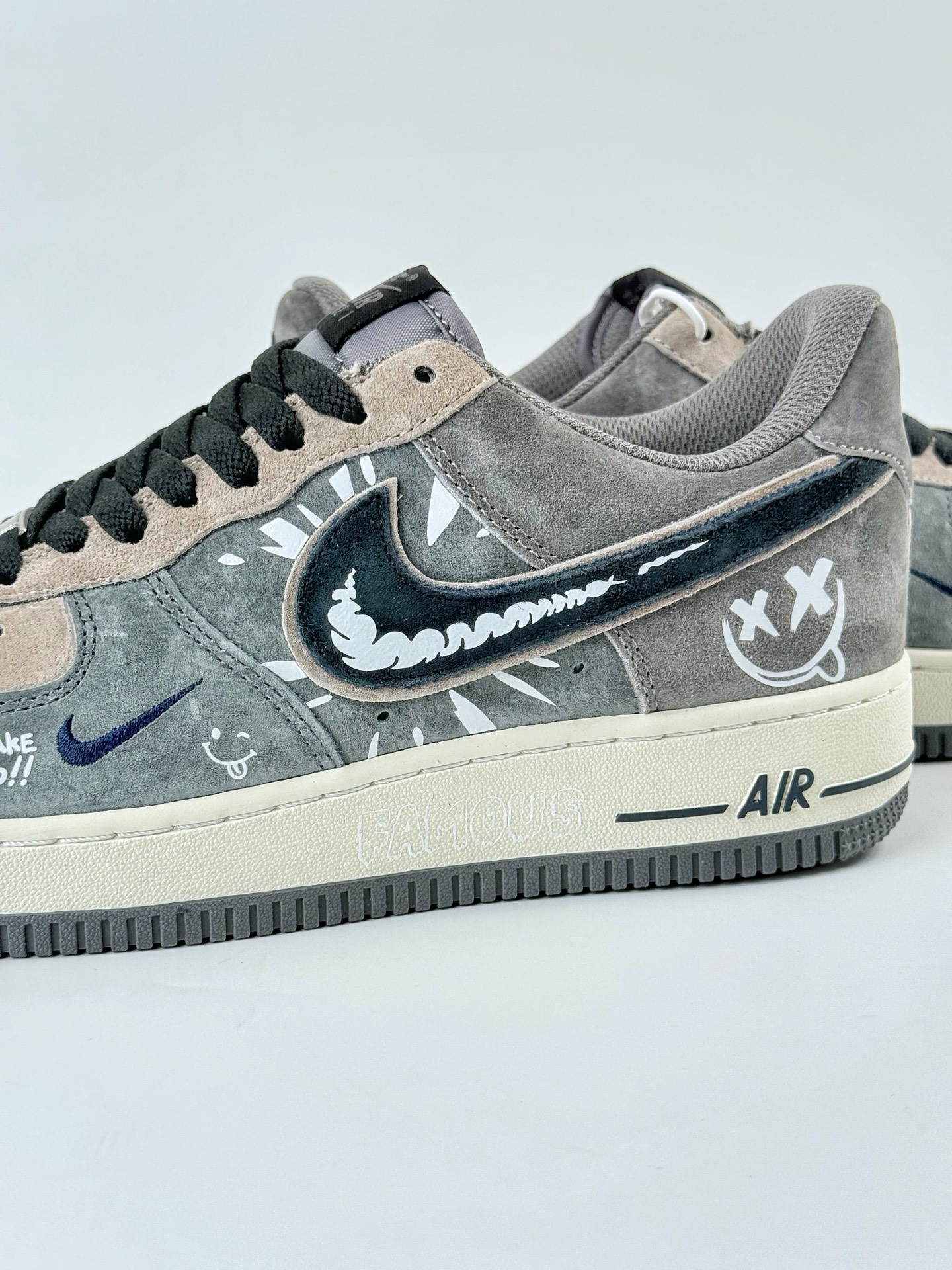 Nike Air Force 1 Low 07 x Just Do It 灰棕小勾  YD2452-808