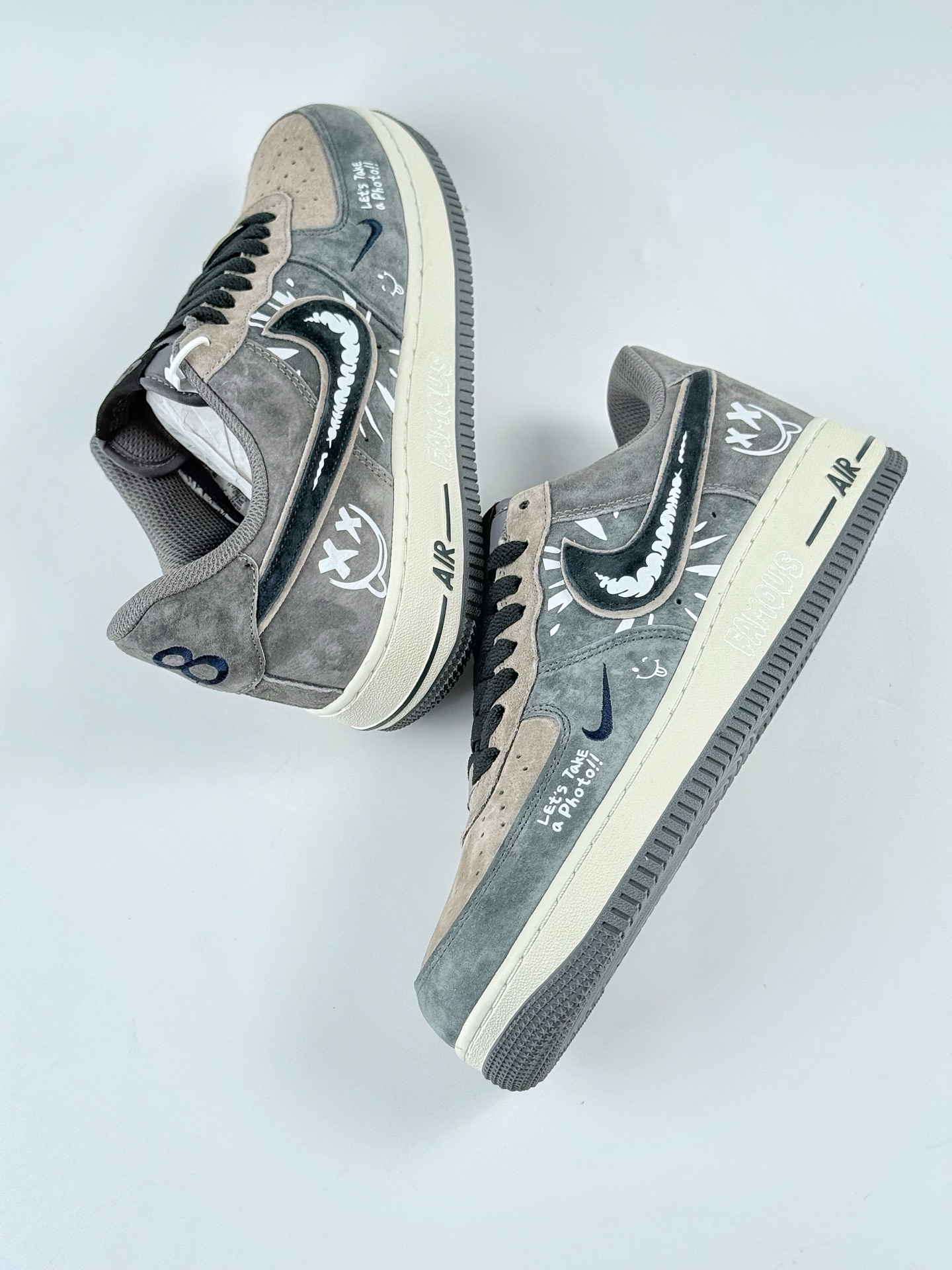 Nike Air Force 1 Low 07 x Just Do It 灰棕小勾  YD2452-808