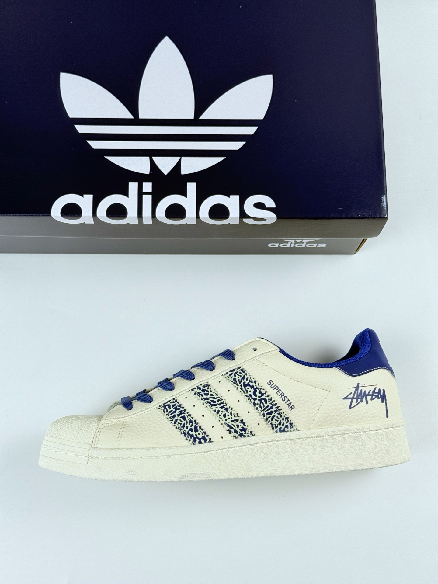 AD Originals Superstar x Stussy 白蓝 XG0009 AD Originals Superstar x Stussy 白蓝 XG0009
