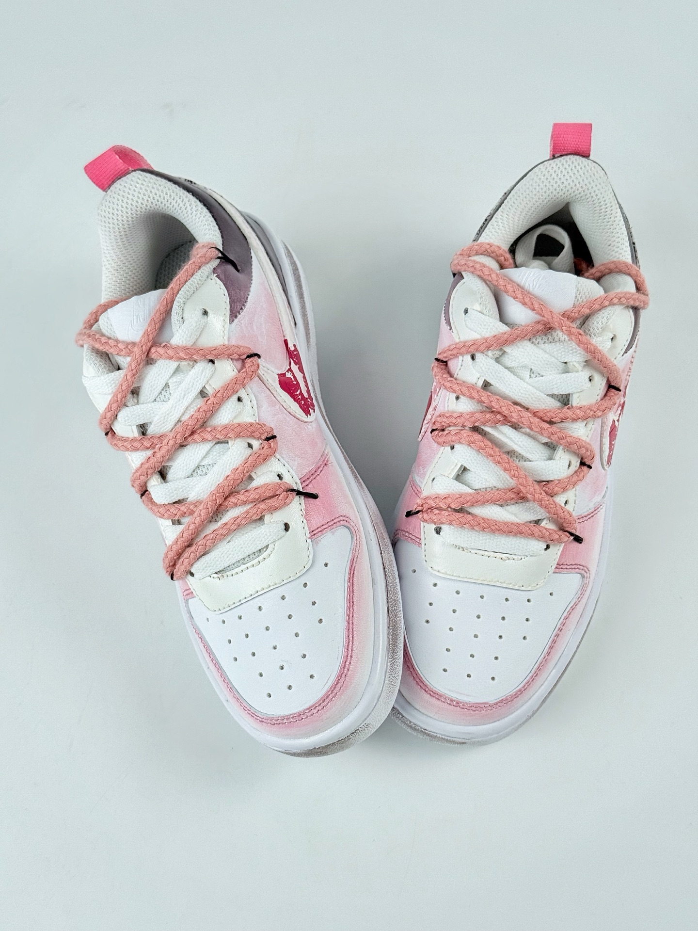 NIKE Court Borough Low 2 FP 吻箭倾心 白粉 休闲运动板鞋 纯原版本 低帮百搭透气休闲运动板鞋 BQ5448-216