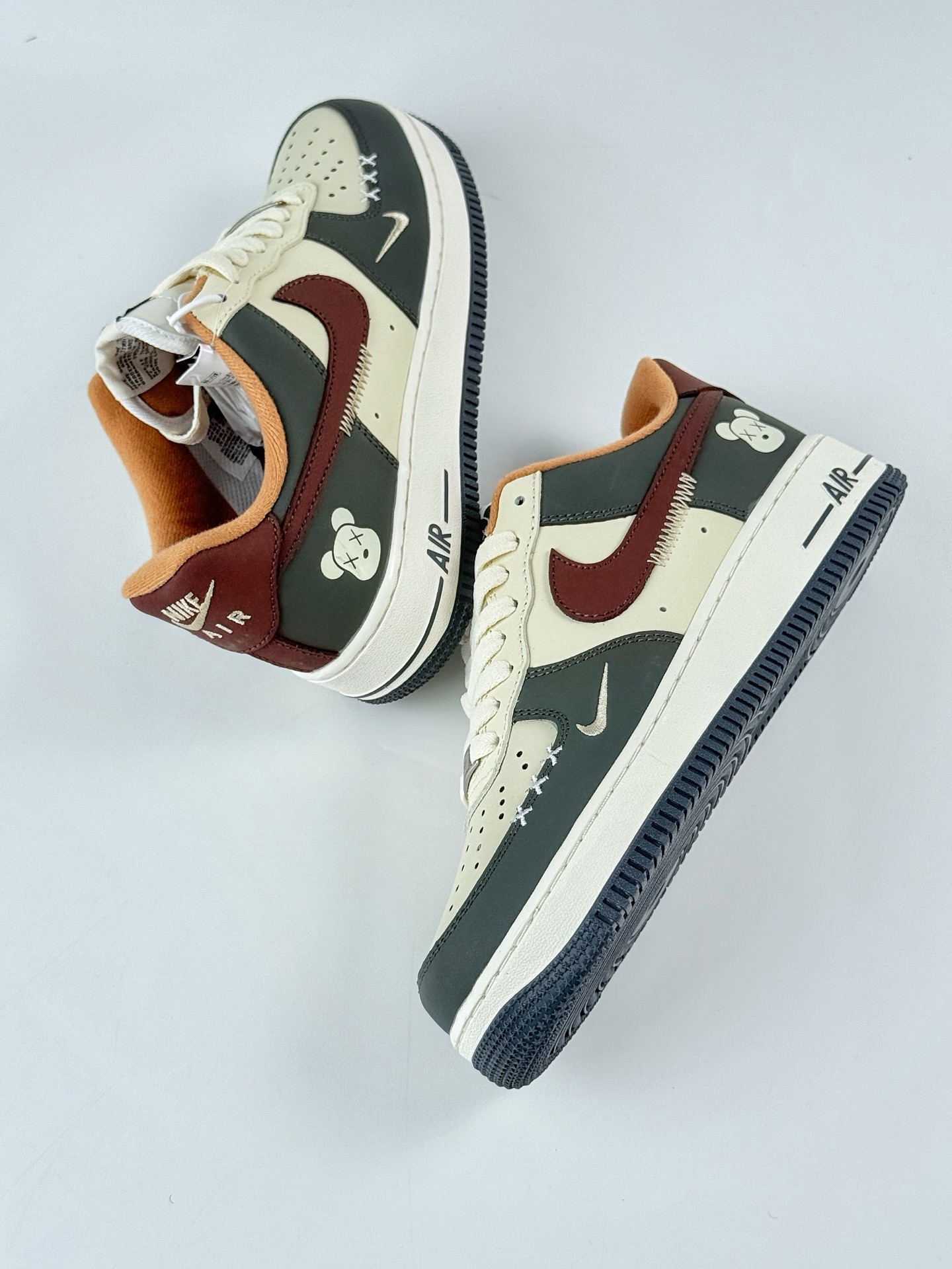 Nike Air Force 1 Low 07 缝线叉叉 绿白小勾 AM1588-001 Nike Air Force 1 Low 07 缝线叉叉 绿白小勾 AM1588-001