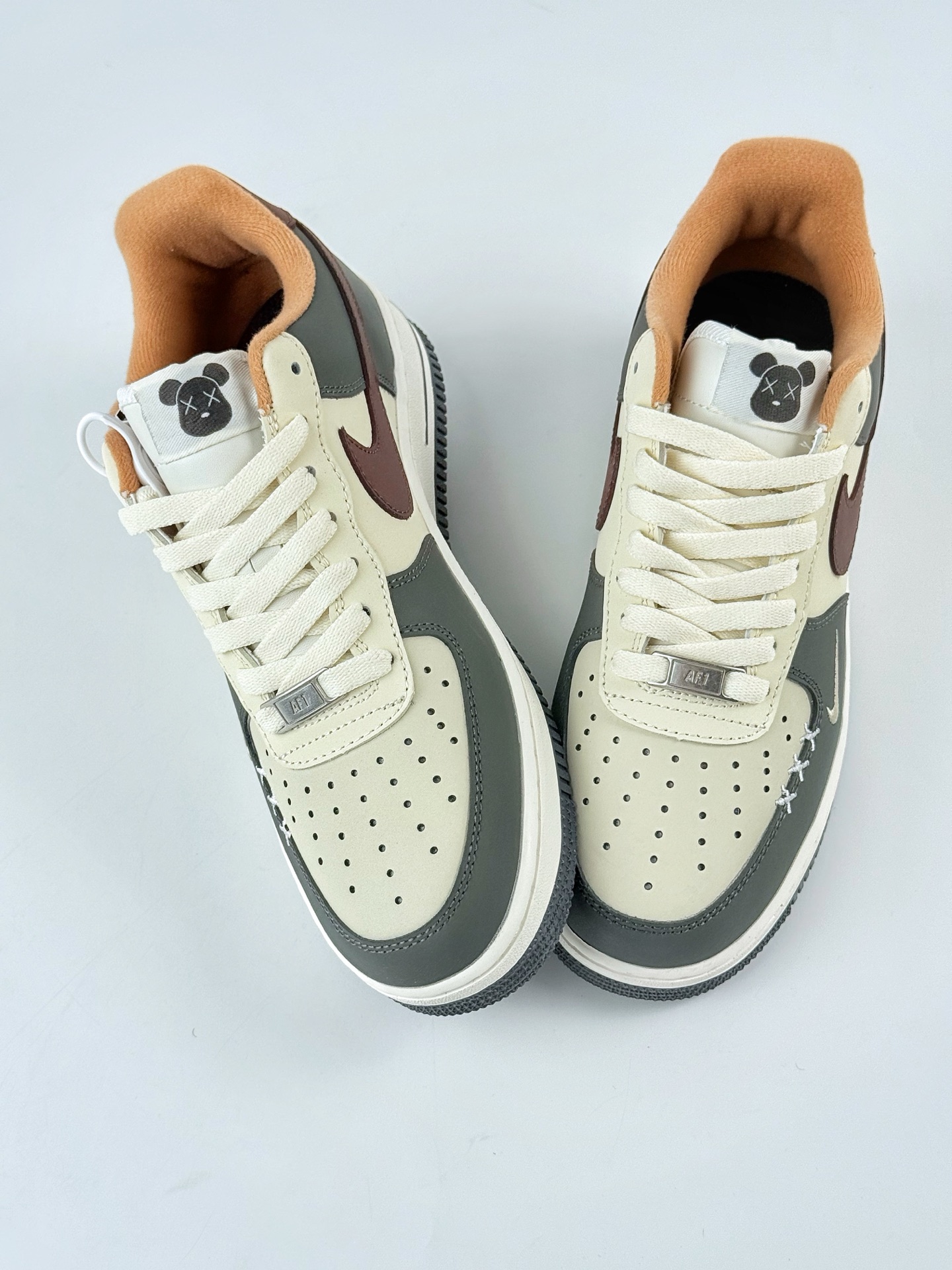 Nike Air Force 1 Low 07 缝线叉叉 绿白小勾 AM1588-001 Nike Air Force 1 Low 07 缝线叉叉 绿白小勾 AM1588-001