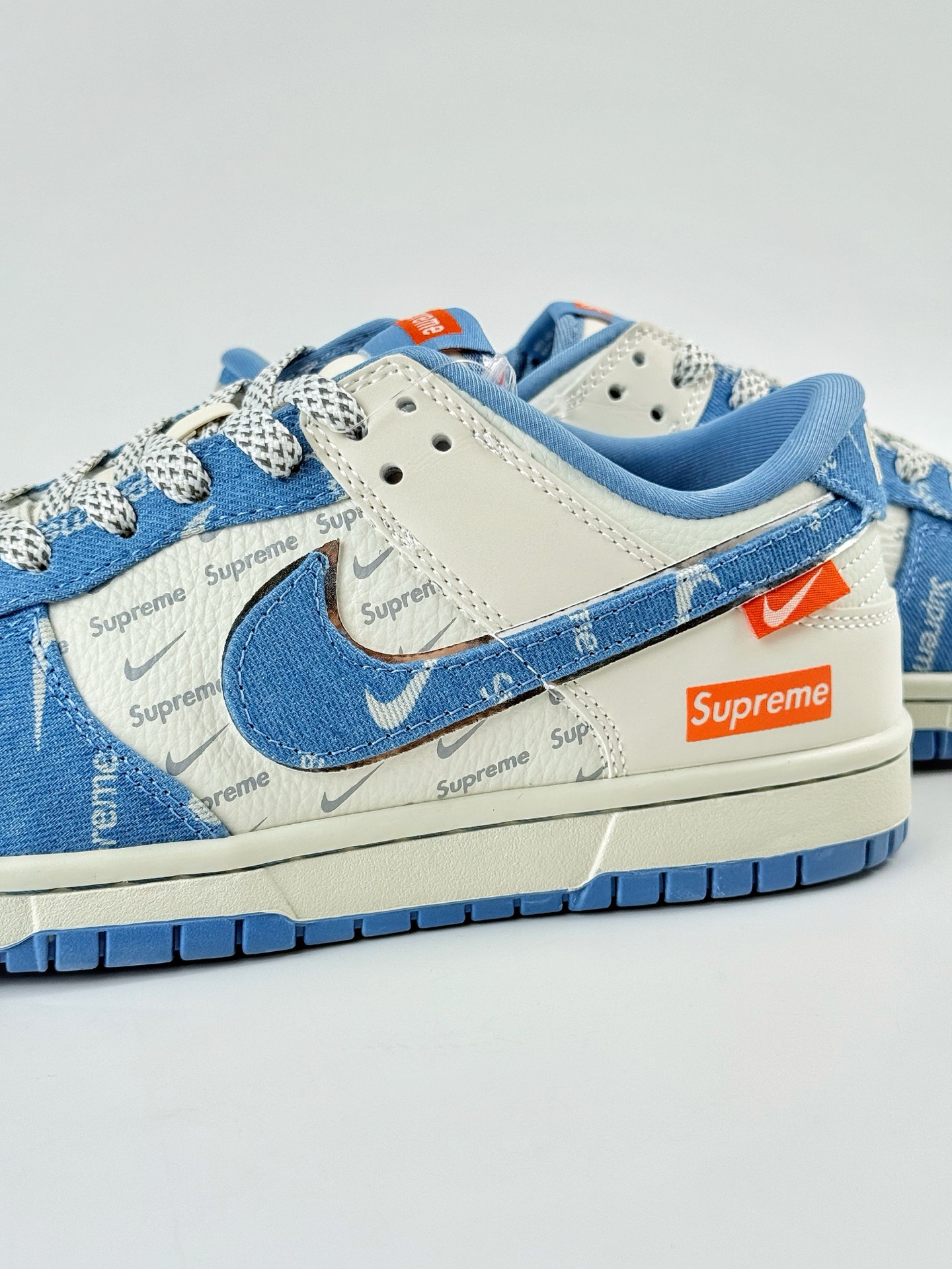 Nike SB Dunk Low x Supreme 蓝白小勾满天星 SC9207-416