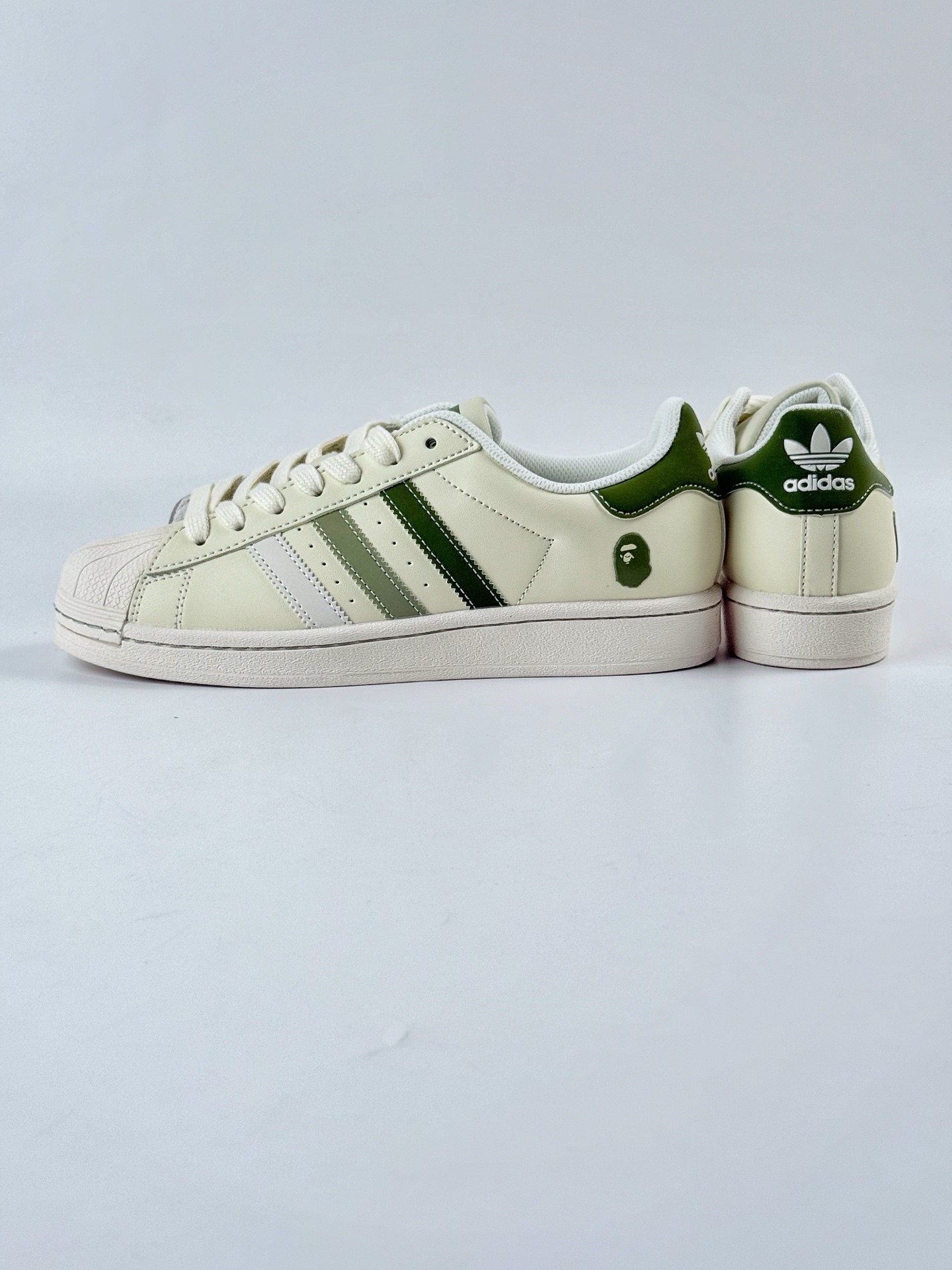 AD Originals Superstar x BAPE 白绿  HS3088