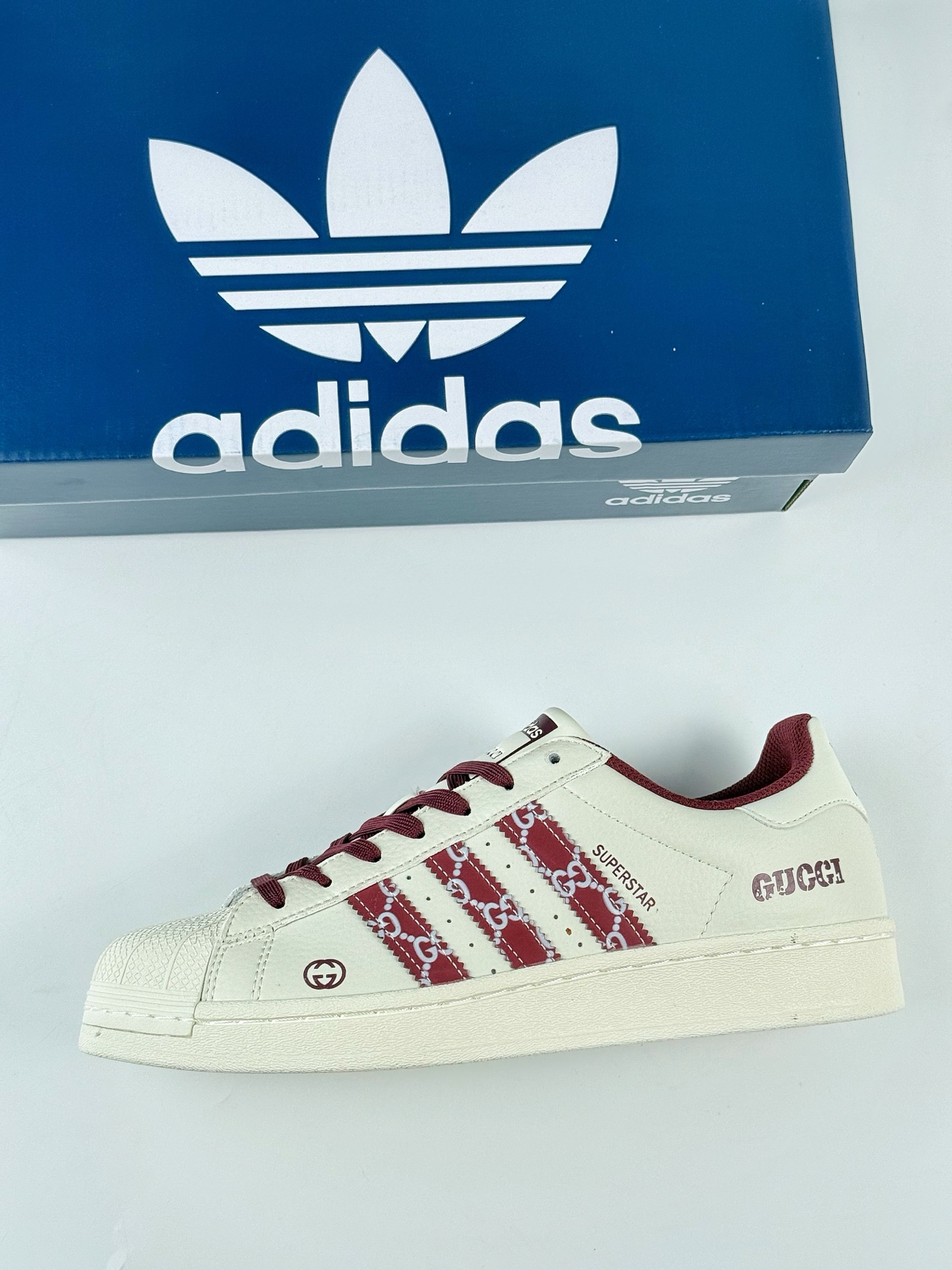 AD Originals Superstar x GUCCI 白红  DS0015