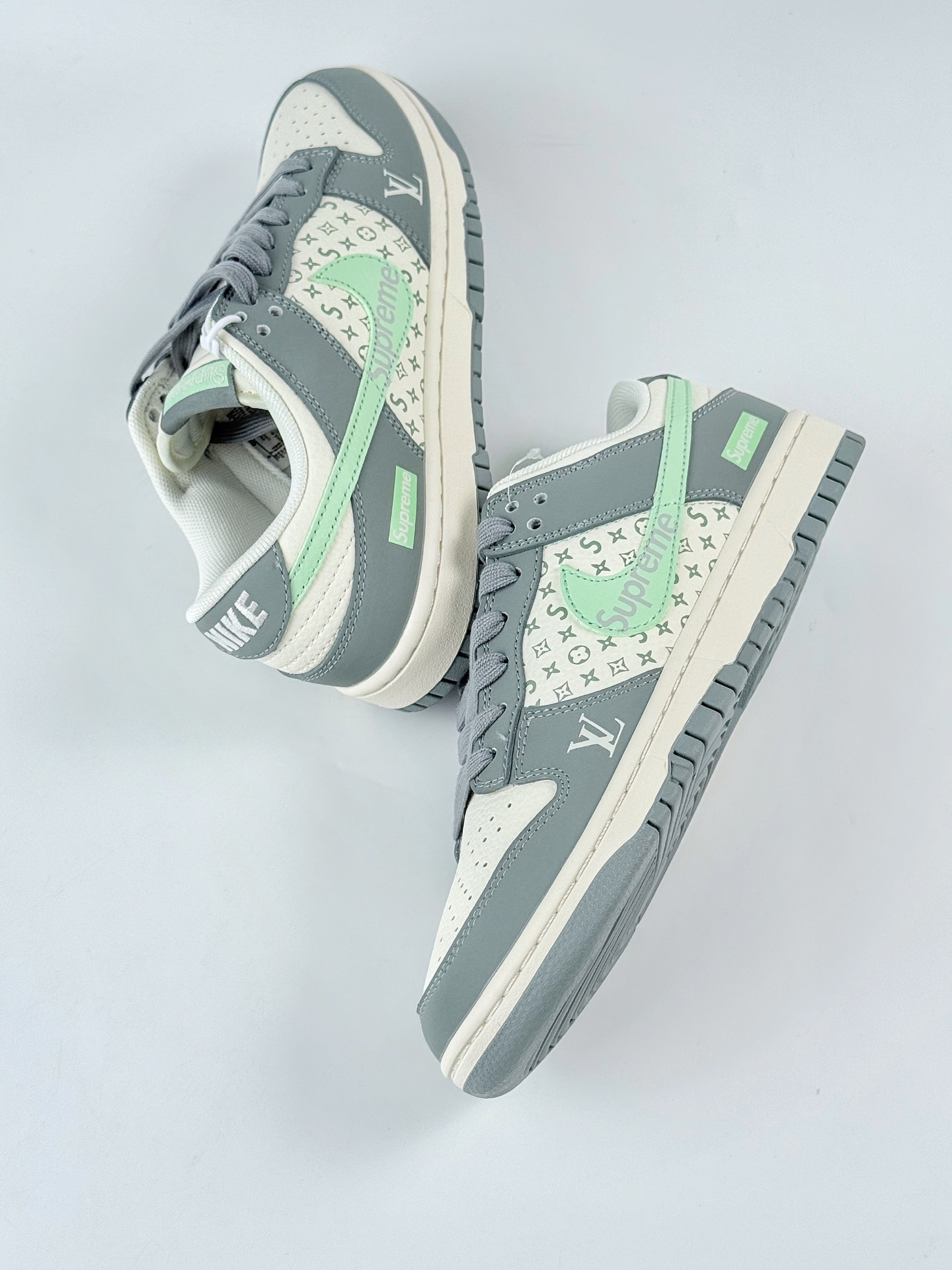 Nike SB Dunk Low x superme x Louis Vuitton 灰白  ZH2598-278