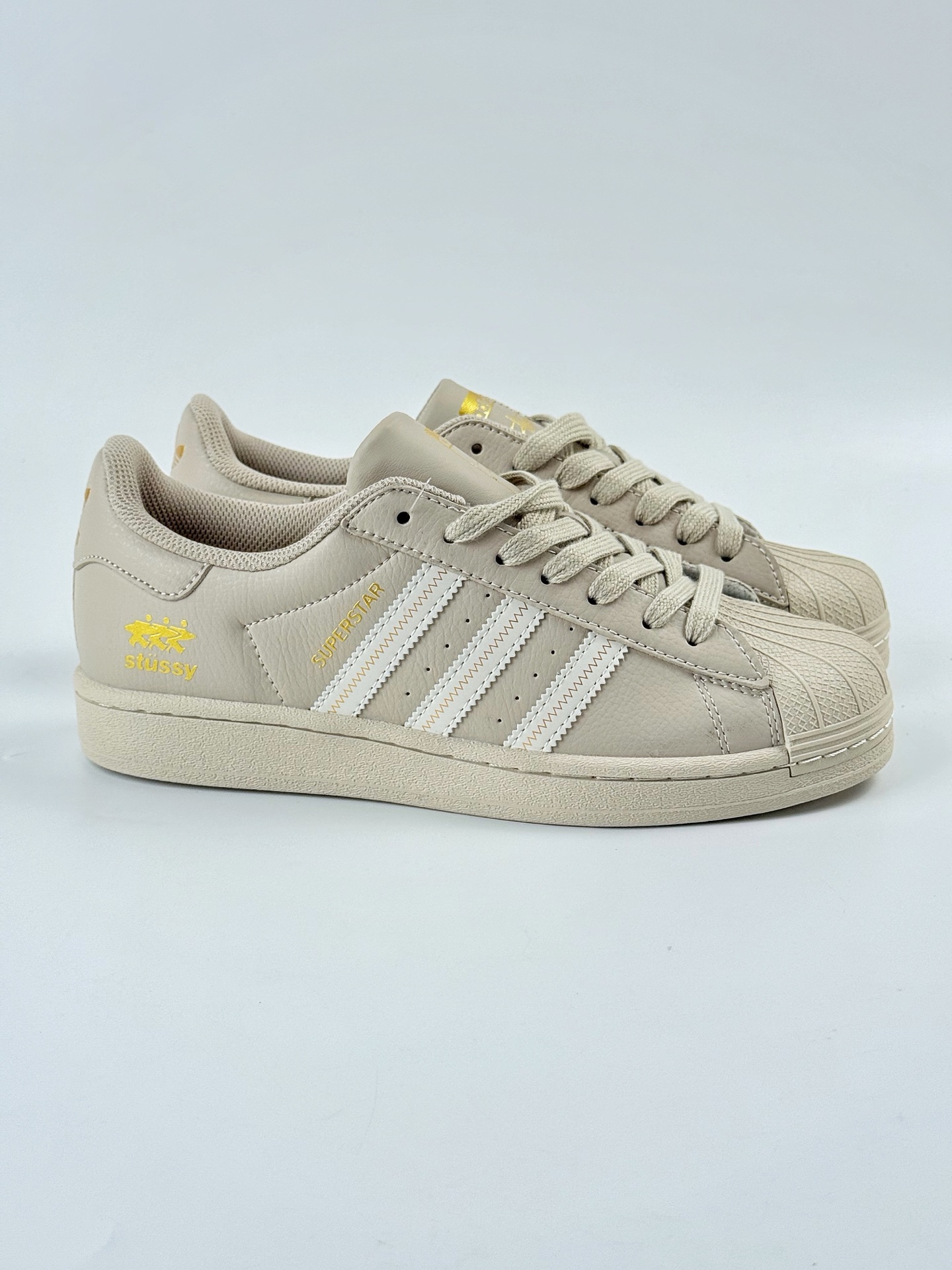 AD Originals Superstar x Stussy 棕白  SD6811