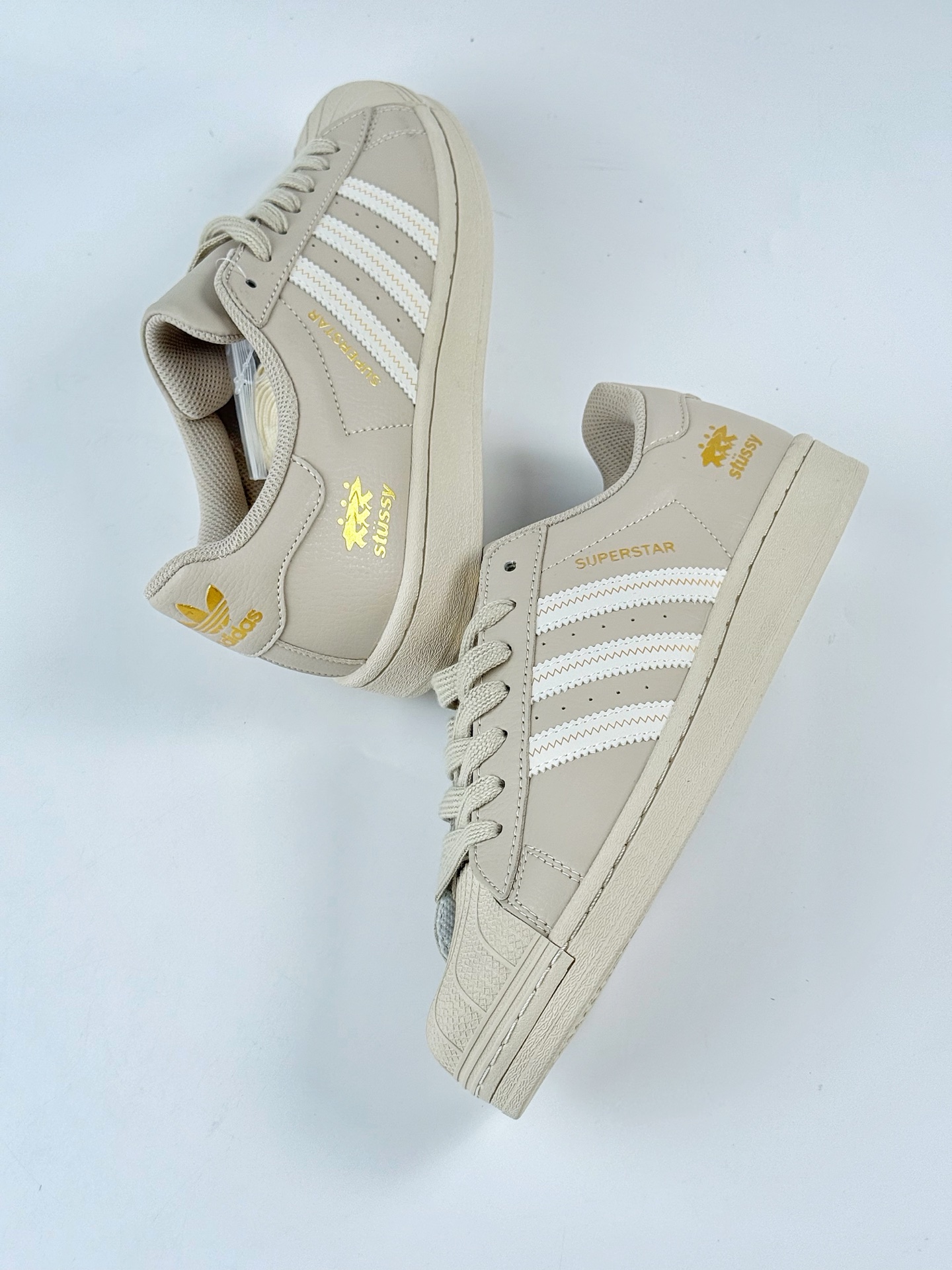 AD Originals Superstar x Stussy 棕白  SD6811
