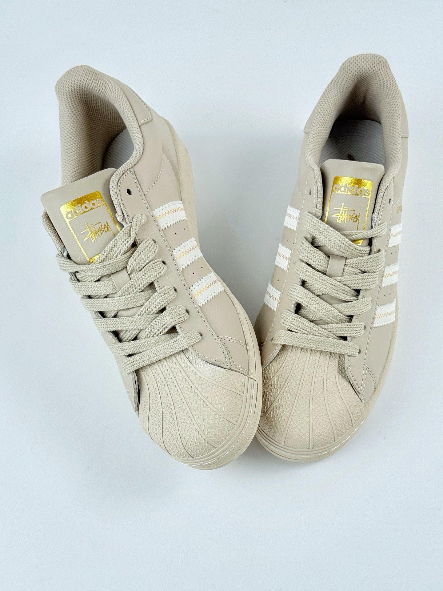 AD Originals Superstar x Stussy 棕白  SD6811