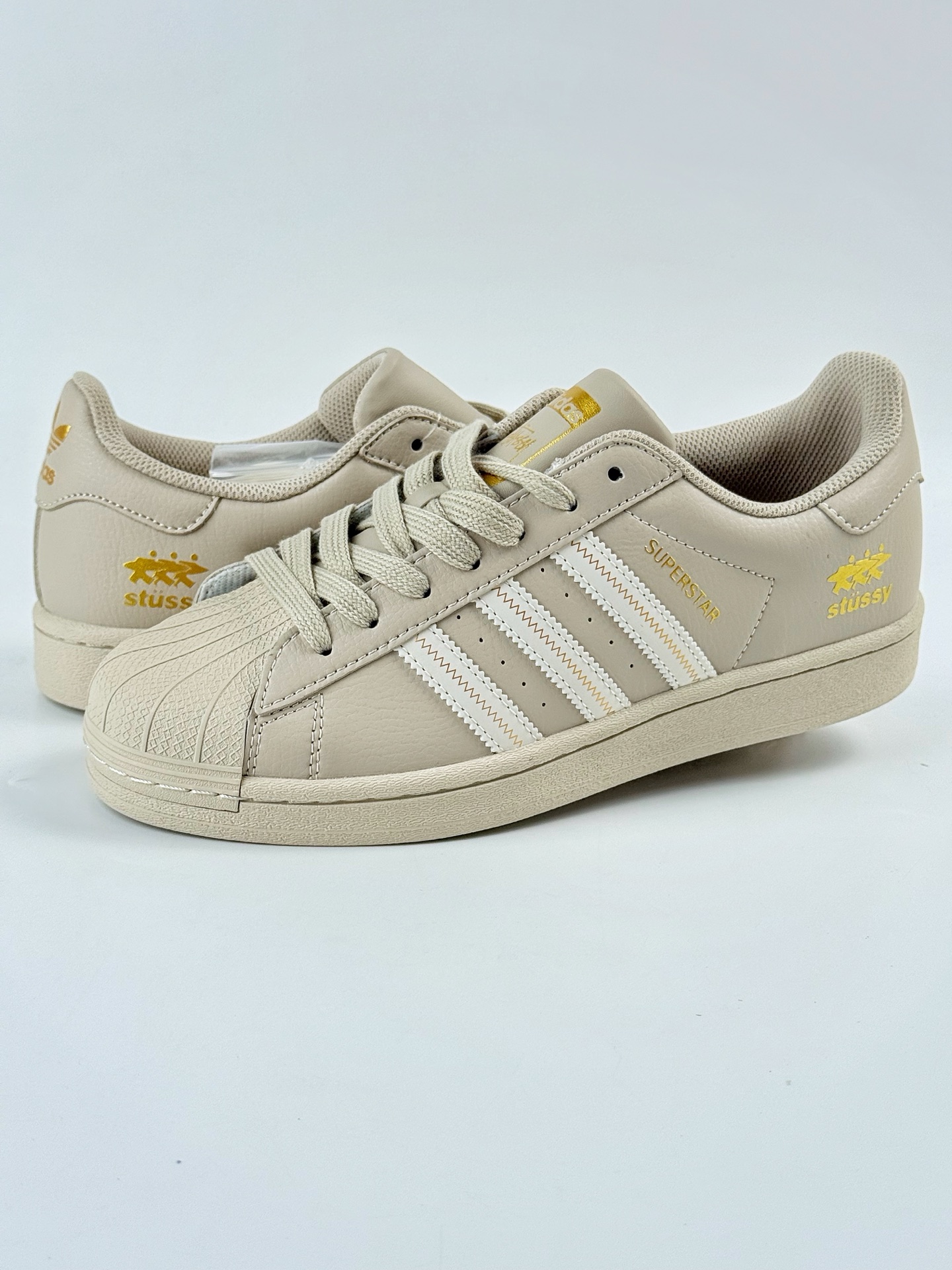 AD Originals Superstar x Stussy 棕白  SD6811