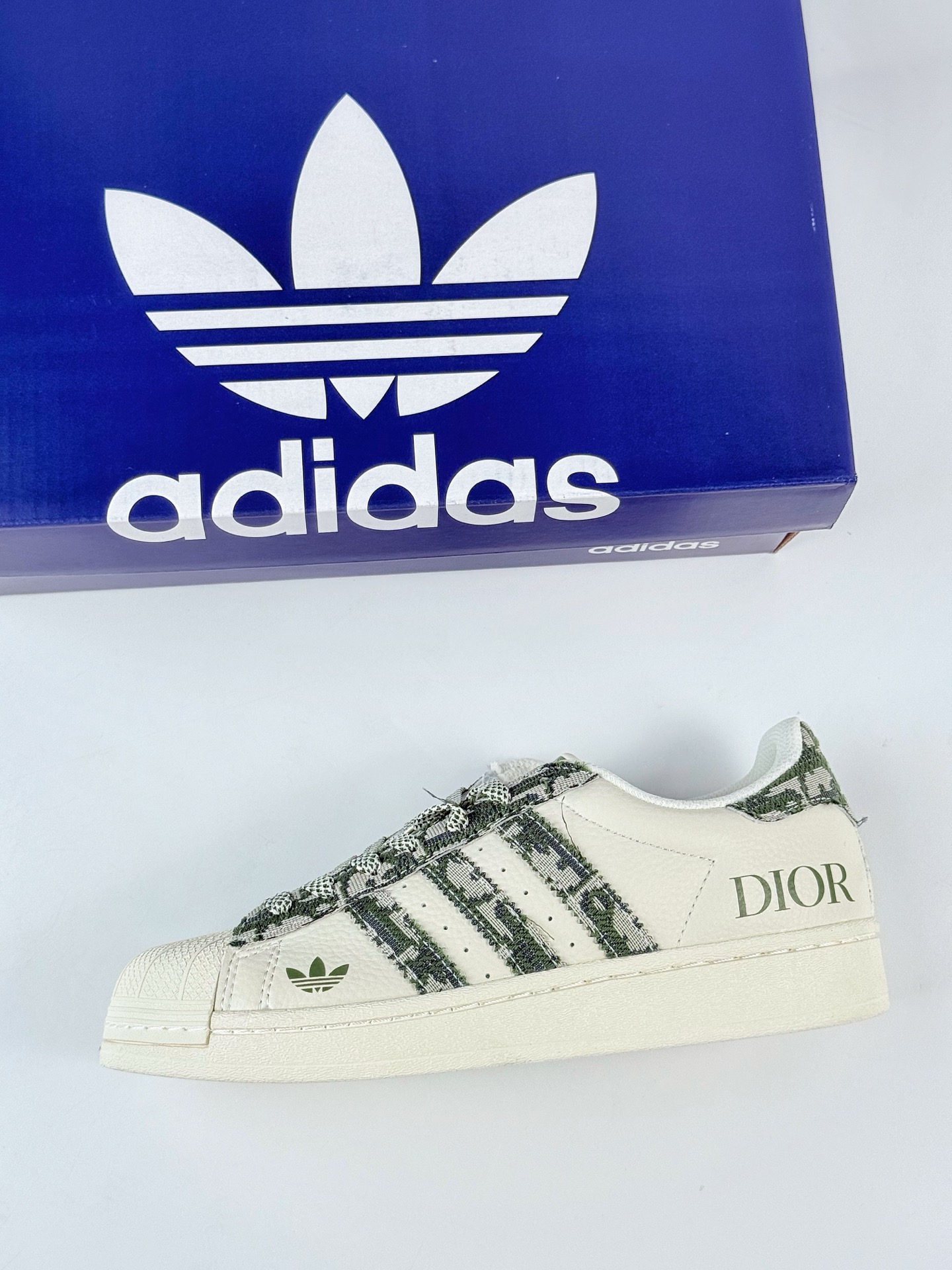 AD Originals Superstar x DIOR 白绿 XS0013