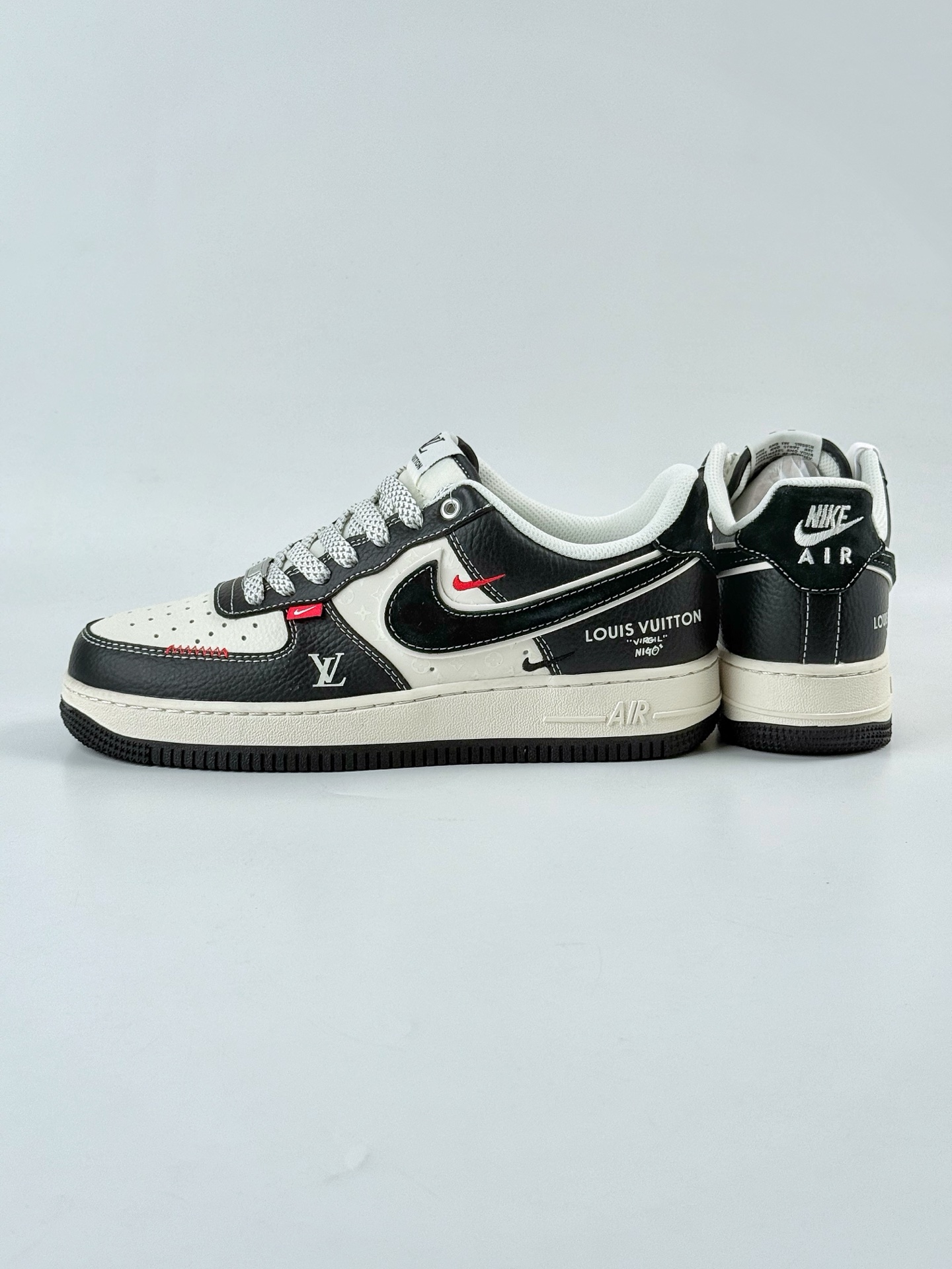Nike Air Force 1 Low 07 x Louis Vuitton 黑白双小勾满天星 YX5066-349 Nike Air Force 1 Low 07 x Louis Vuitton 黑白双小勾满天星 YX5066-349