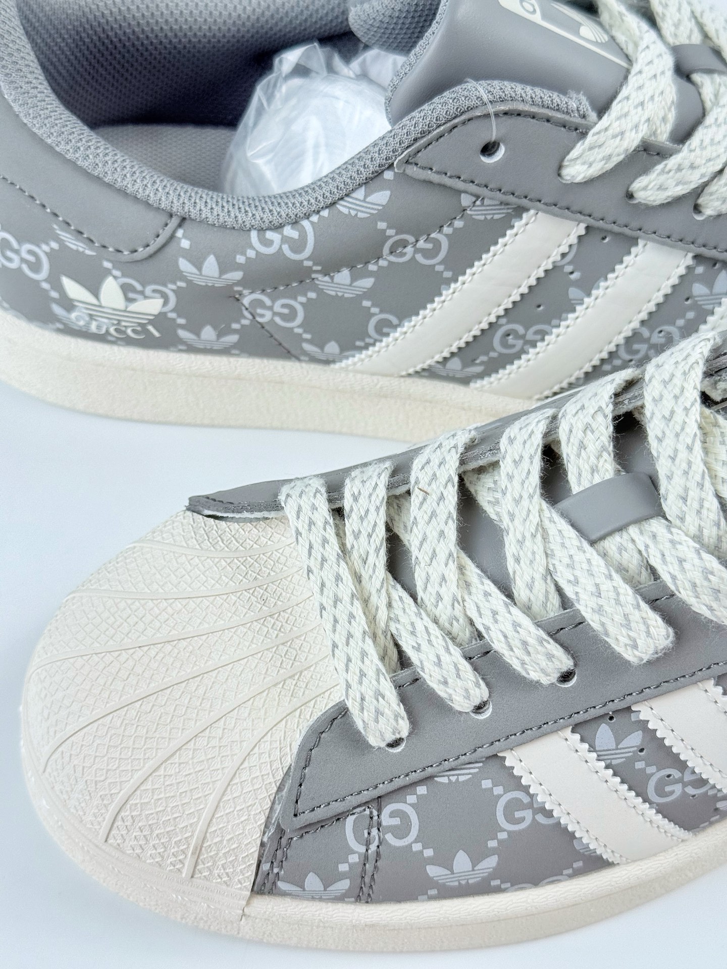AD Originals Superstar x GUCCI 灰白满天星 SD6818