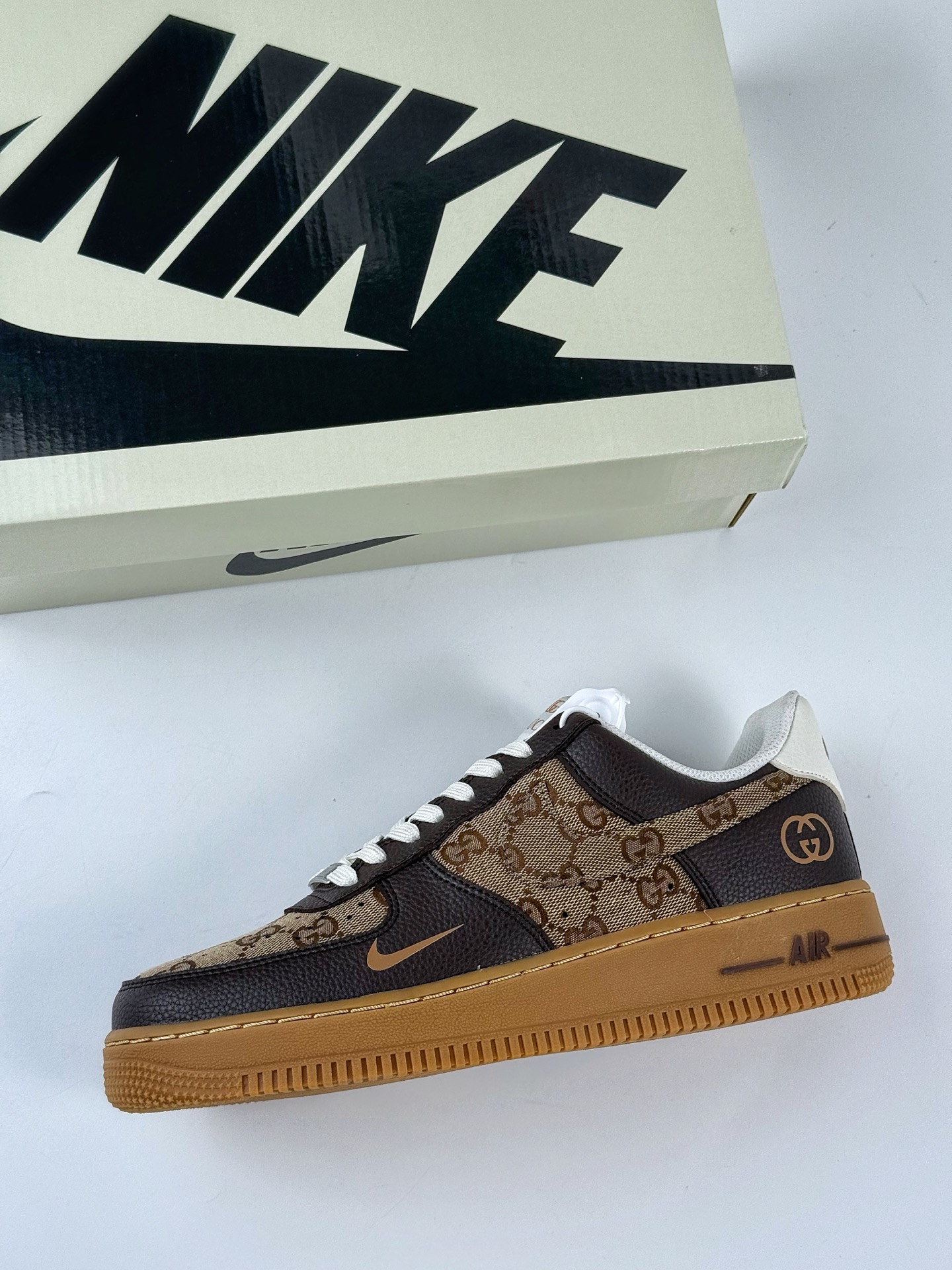 Nike Air Force 1 Low 07 x GUCCI 黑棕小勾  LW9279-004