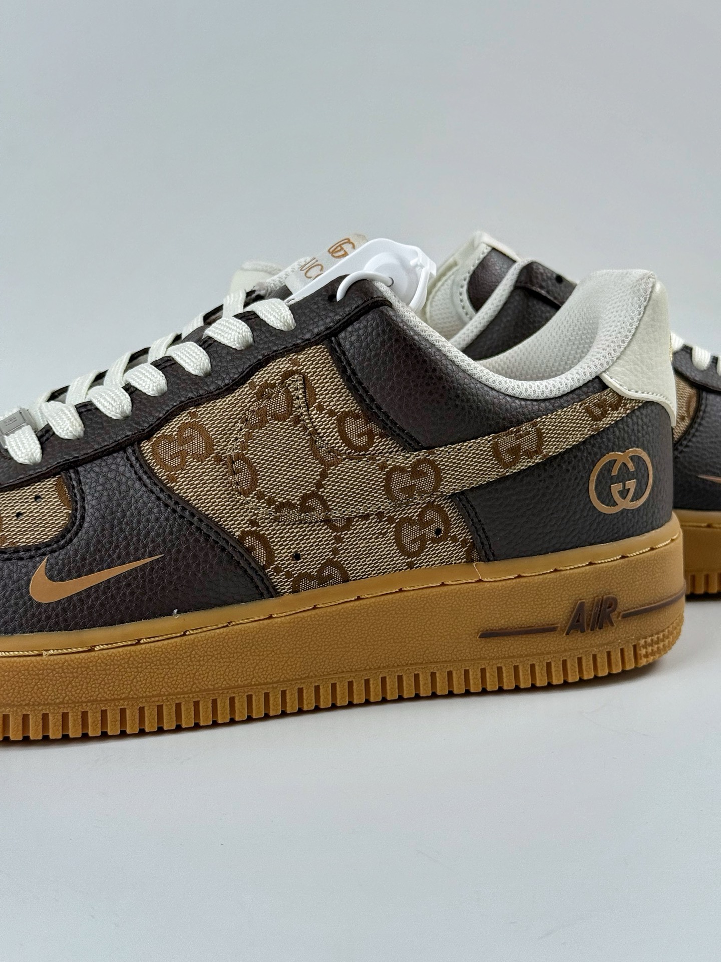 Nike Air Force 1 Low 07 x GUCCI 黑棕小勾  LW9279-004