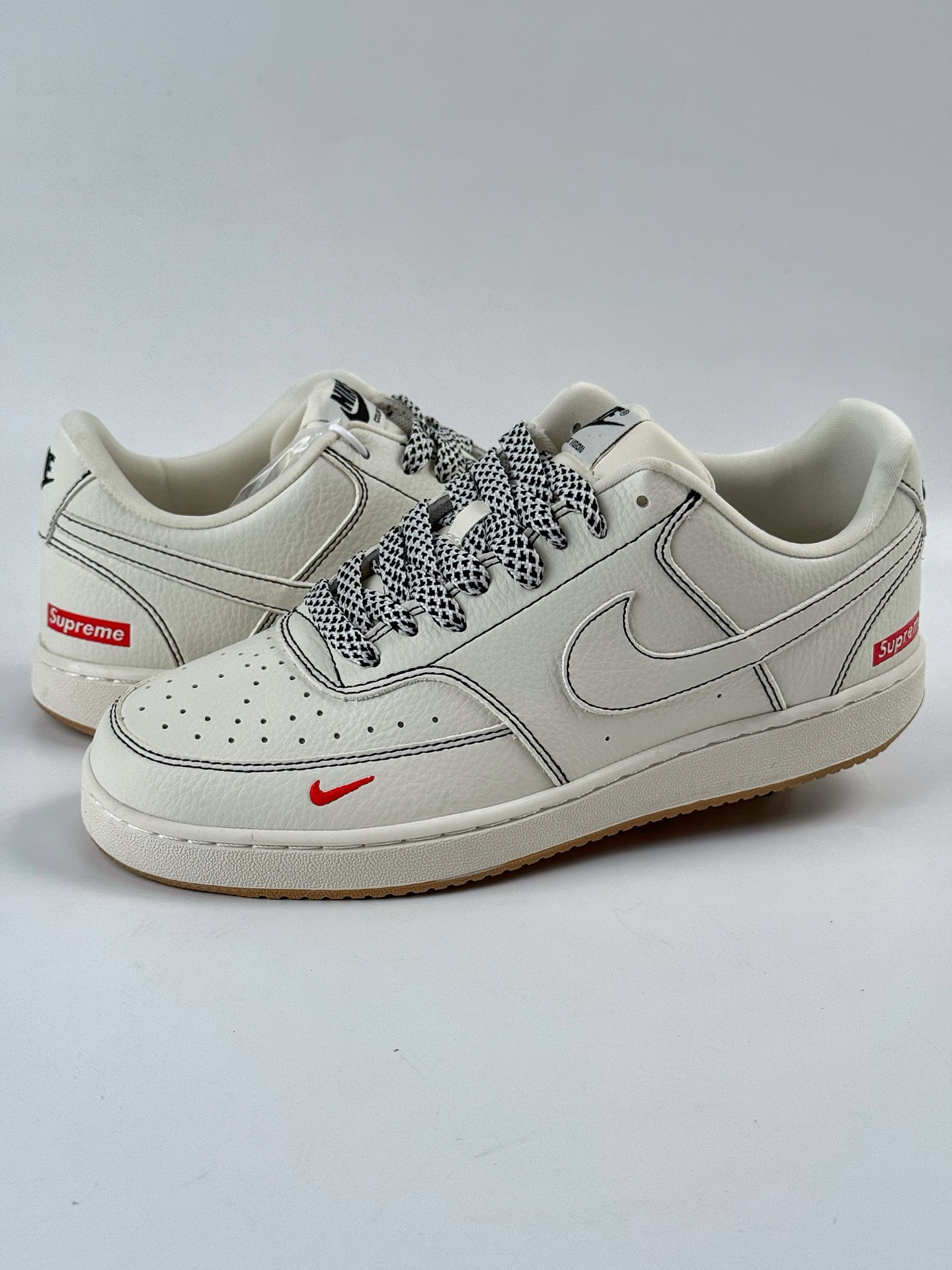 Nike Air Force 1 Low 07 x Supreme 米白红小勾满天星  CS5288-017
