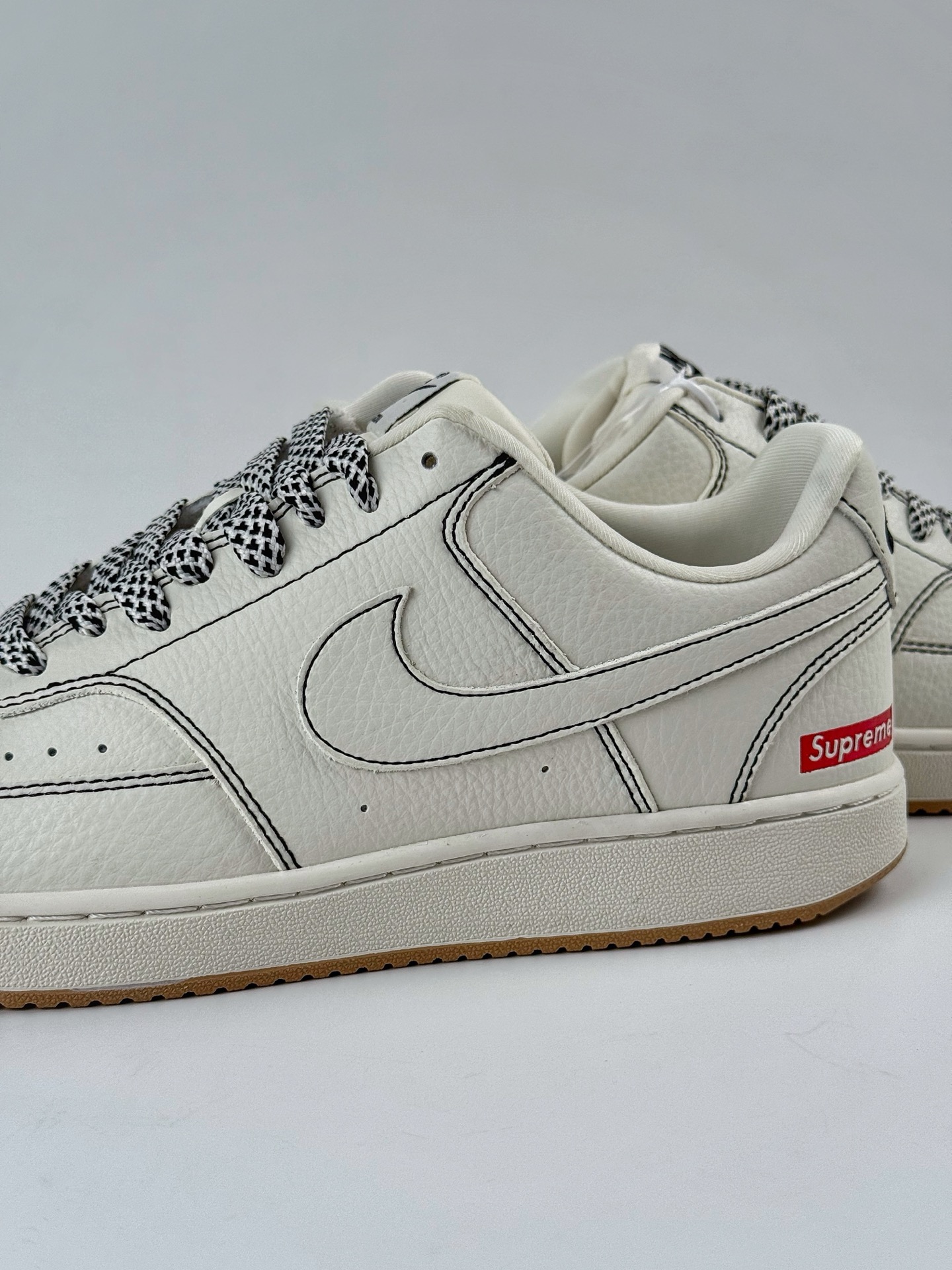Nike Air Force 1 Low 07 x Supreme 米白红小勾满天星  CS5288-017