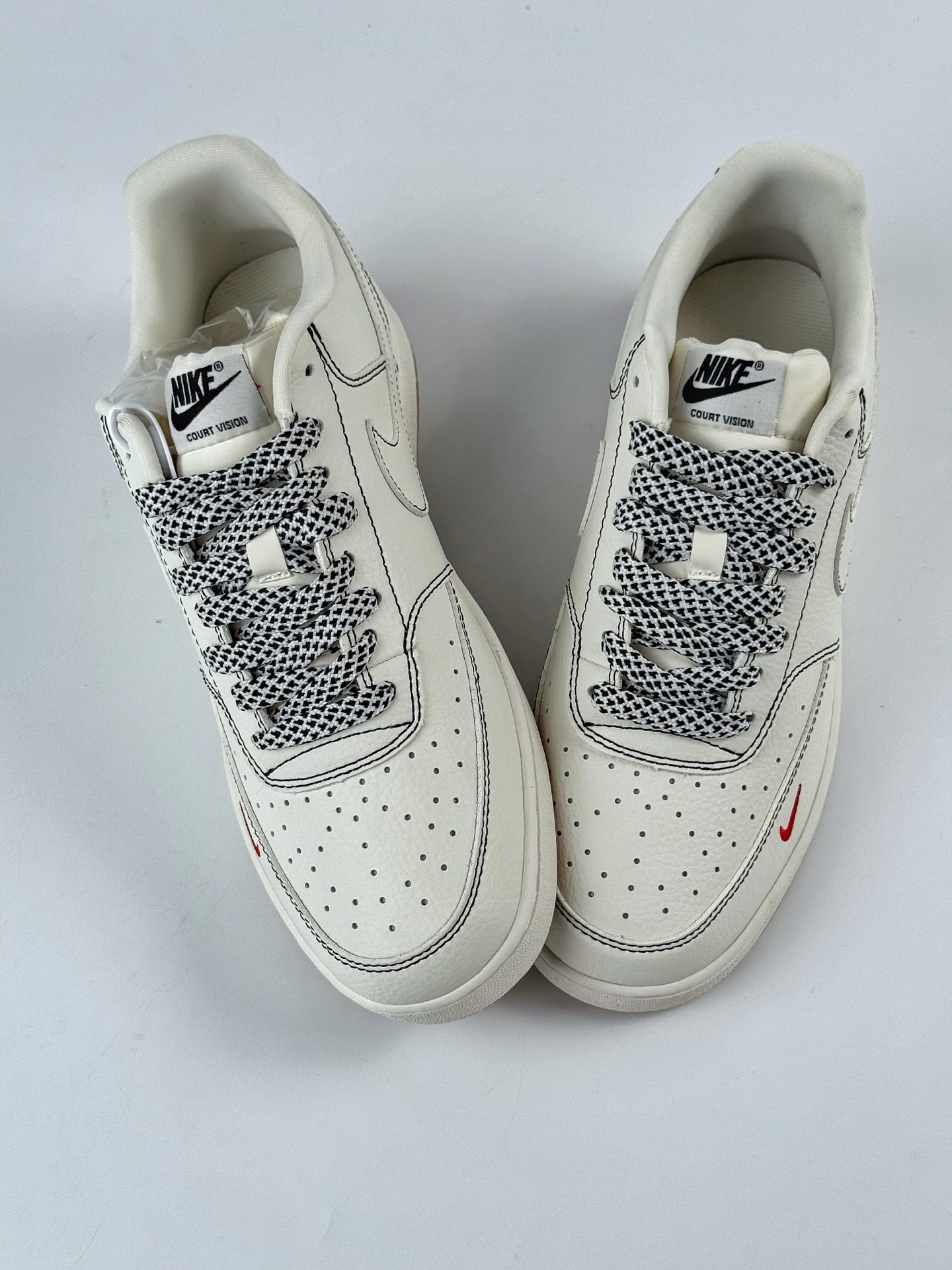 Nike Air Force 1 Low 07 x Supreme 米白红小勾满天星  CS5288-017