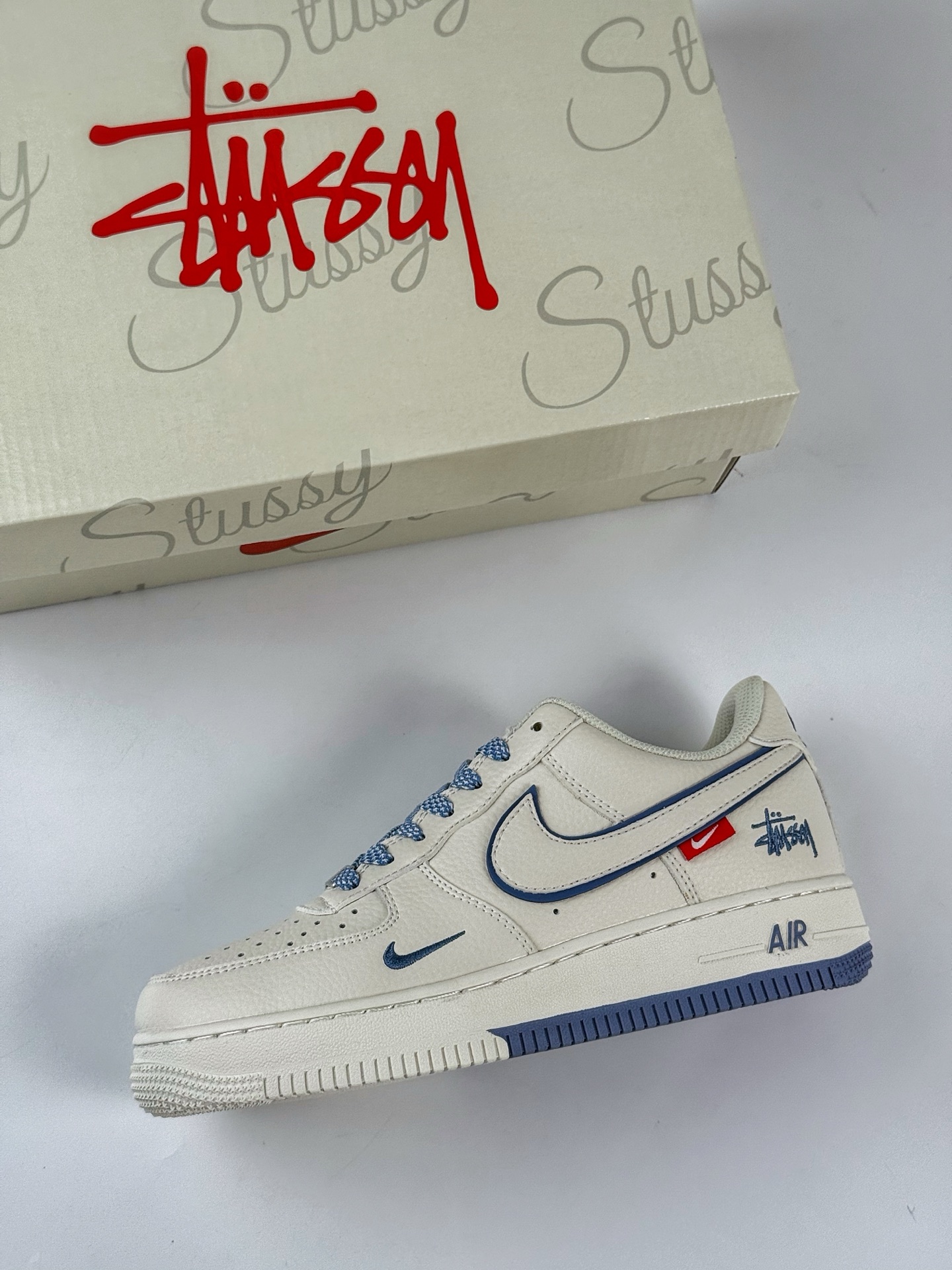 Nike Air Force 1 Low 07 x Stussy 白蓝小勾满天星 CS5288-019 Nike Air Force 1 Low 07 x Stussy 白蓝小勾满天星 CS5288-019