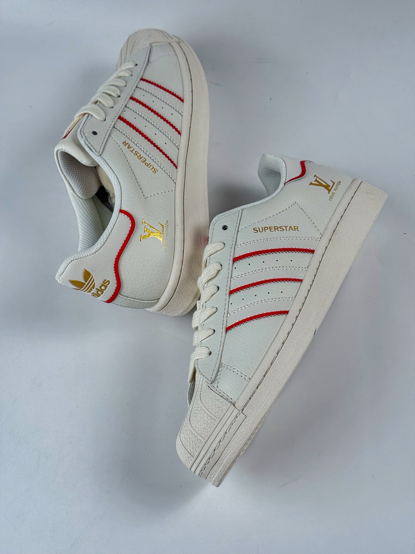 AD Originals Superstar x Louis Vuitton 白红黄 JY8907CC