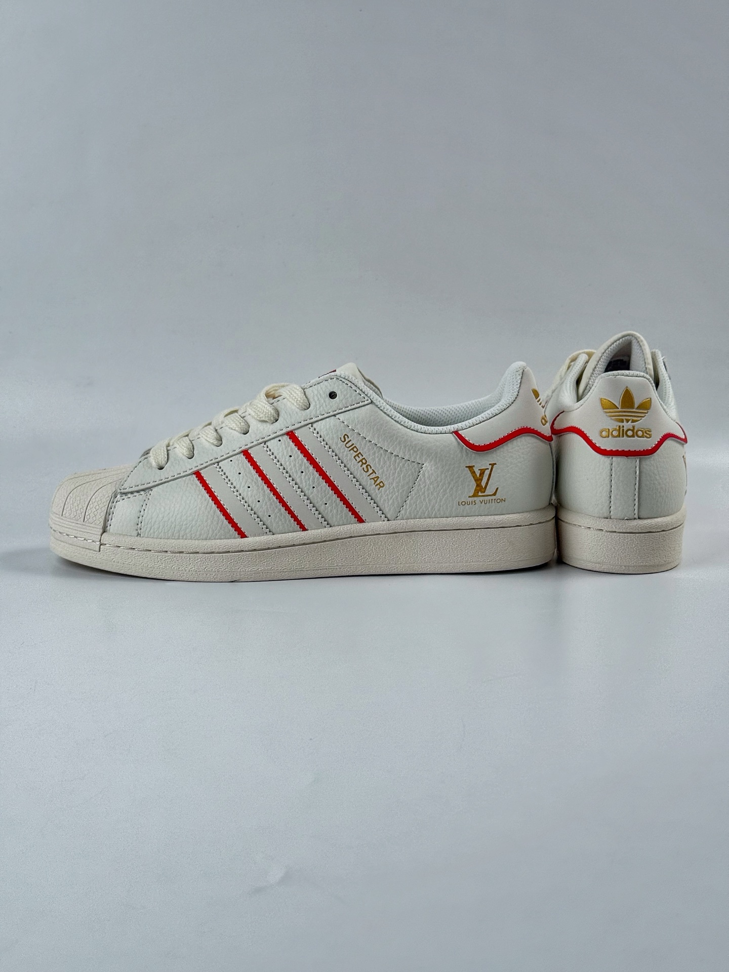 AD Originals Superstar x Louis Vuitton 白红黄 JY8907CC